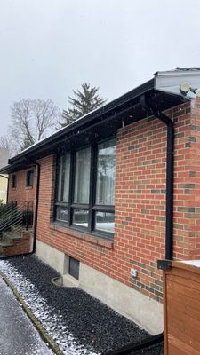 Black Gutters and Trim Can Really Transform the Look of a Home