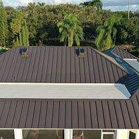 24ga 1.5" Mechanical Seam Dark Bronze  by Total Roofing System The Metal Roof Experts