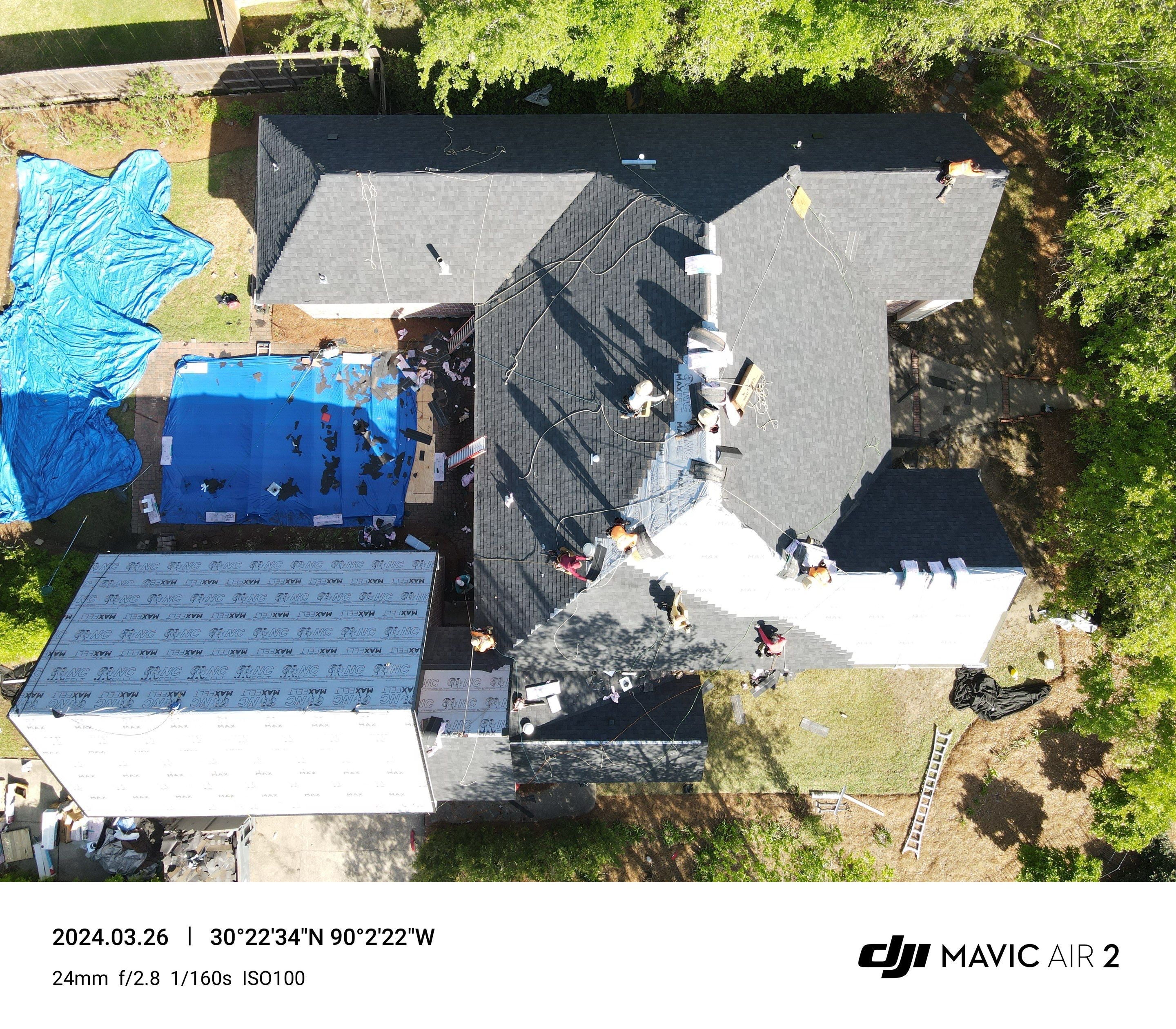 IBHS Fortified Residential Roofing Installation using Owens Corning TruDefinition Duration Onyx Black Laminated Architectural Roof Shingles by Bergens Roofing