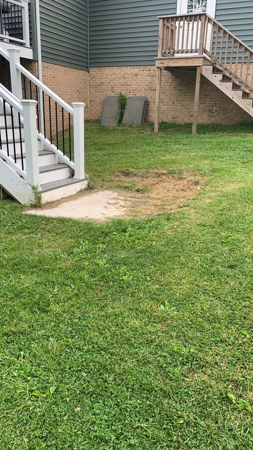 Backyard Transformation using Techo-Bloc Pavers by The Smet Companies, LLC