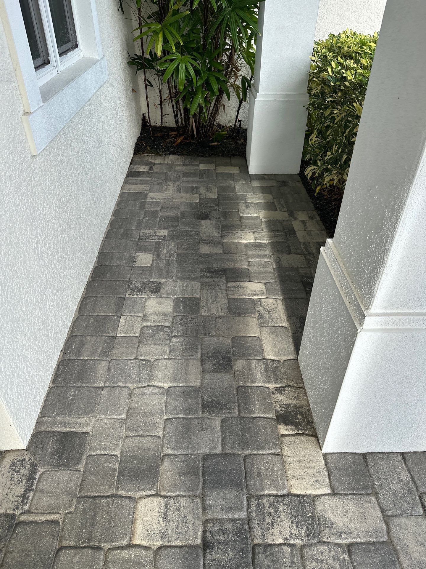 Paver Driveway, Sidewalk, and Culvert Cleaning in Winding River Community, Bradenton, FL by Sunshine AquaWash