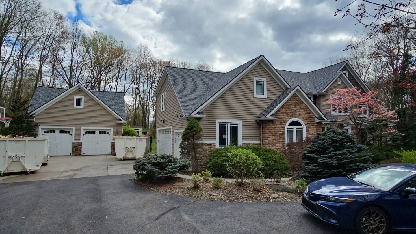 Atlas Pinnacle, Color, Coastal Granite, Drip Edge, Color, Black by Eagle Eye Roofing
