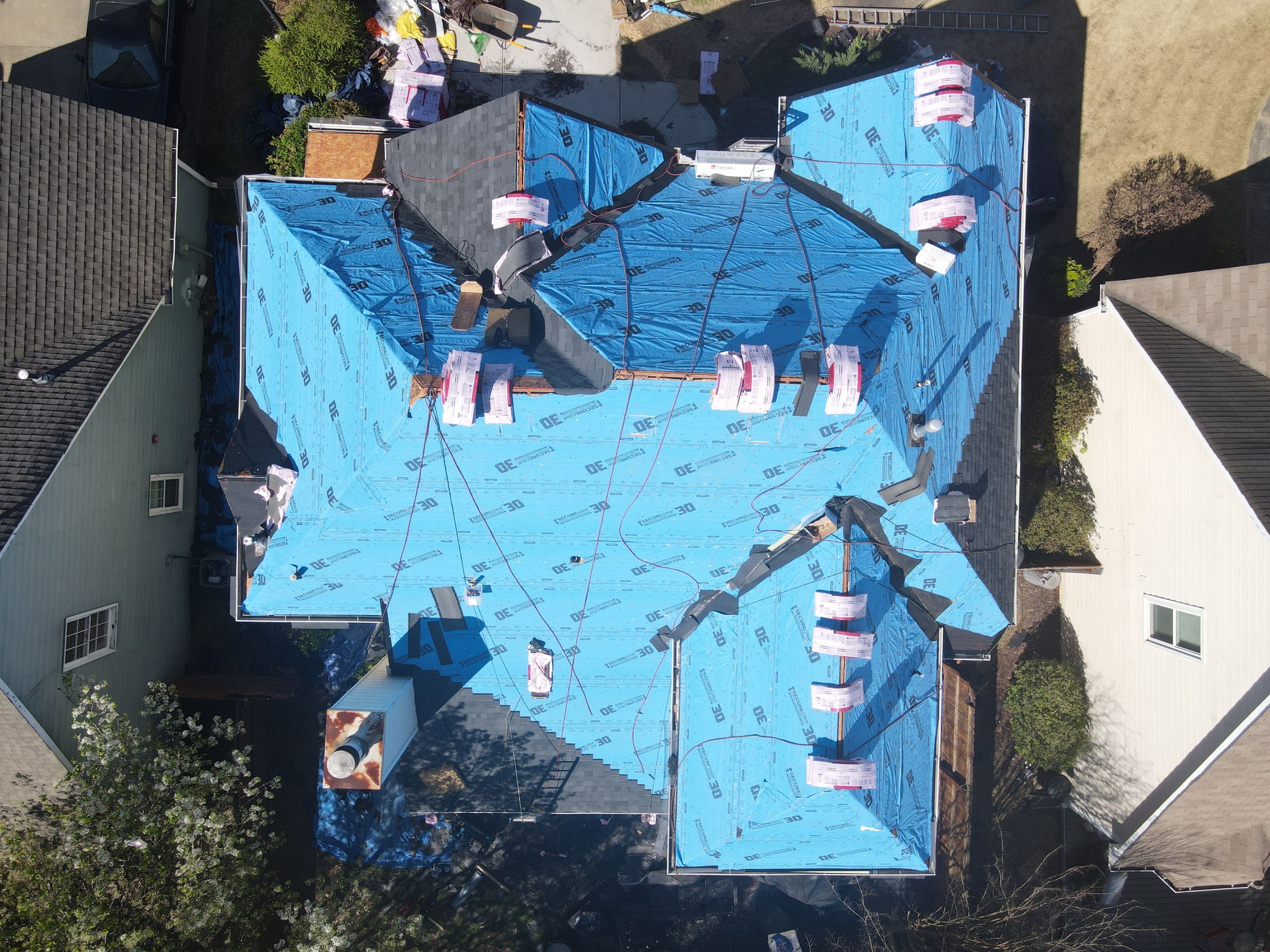 Residential Roofing Installation using Owens Corning by Inspector Roofing and Restoration