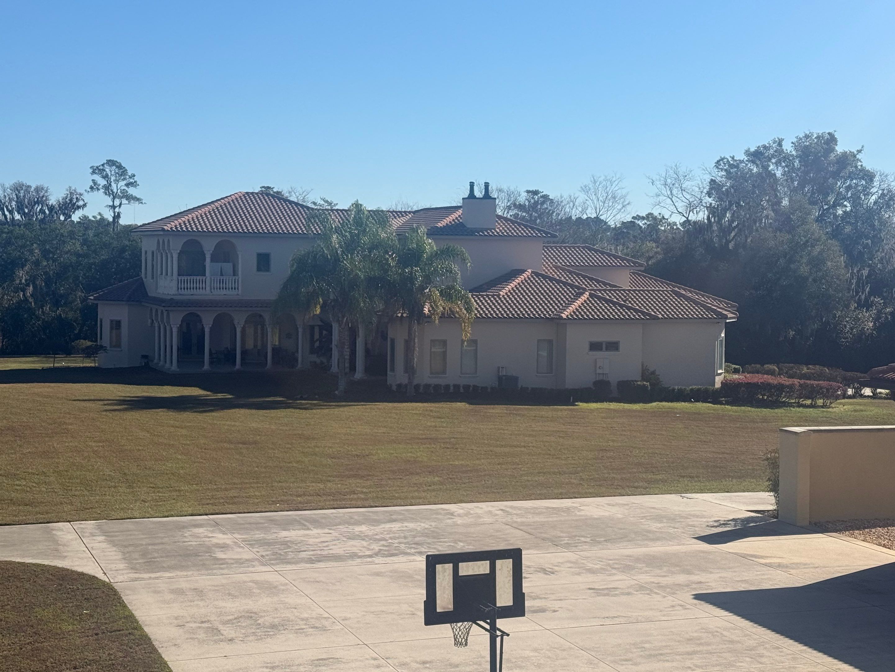 Roof and Exterior Cleaning at Ocala Family Compound by Infinite Exteriors LLC