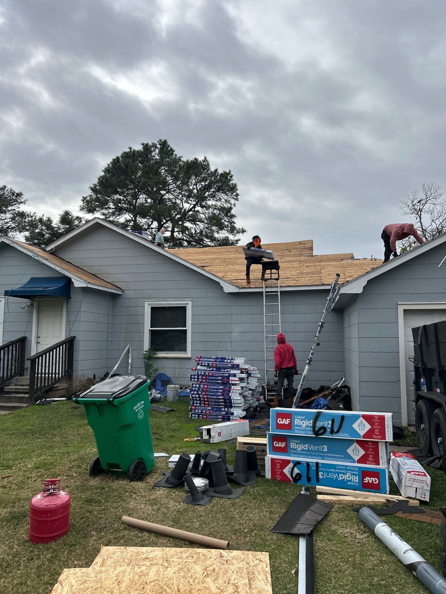 Residential Roof Replacement using GAF HDZ - Charcoal shingles by Elite Roofing LLC