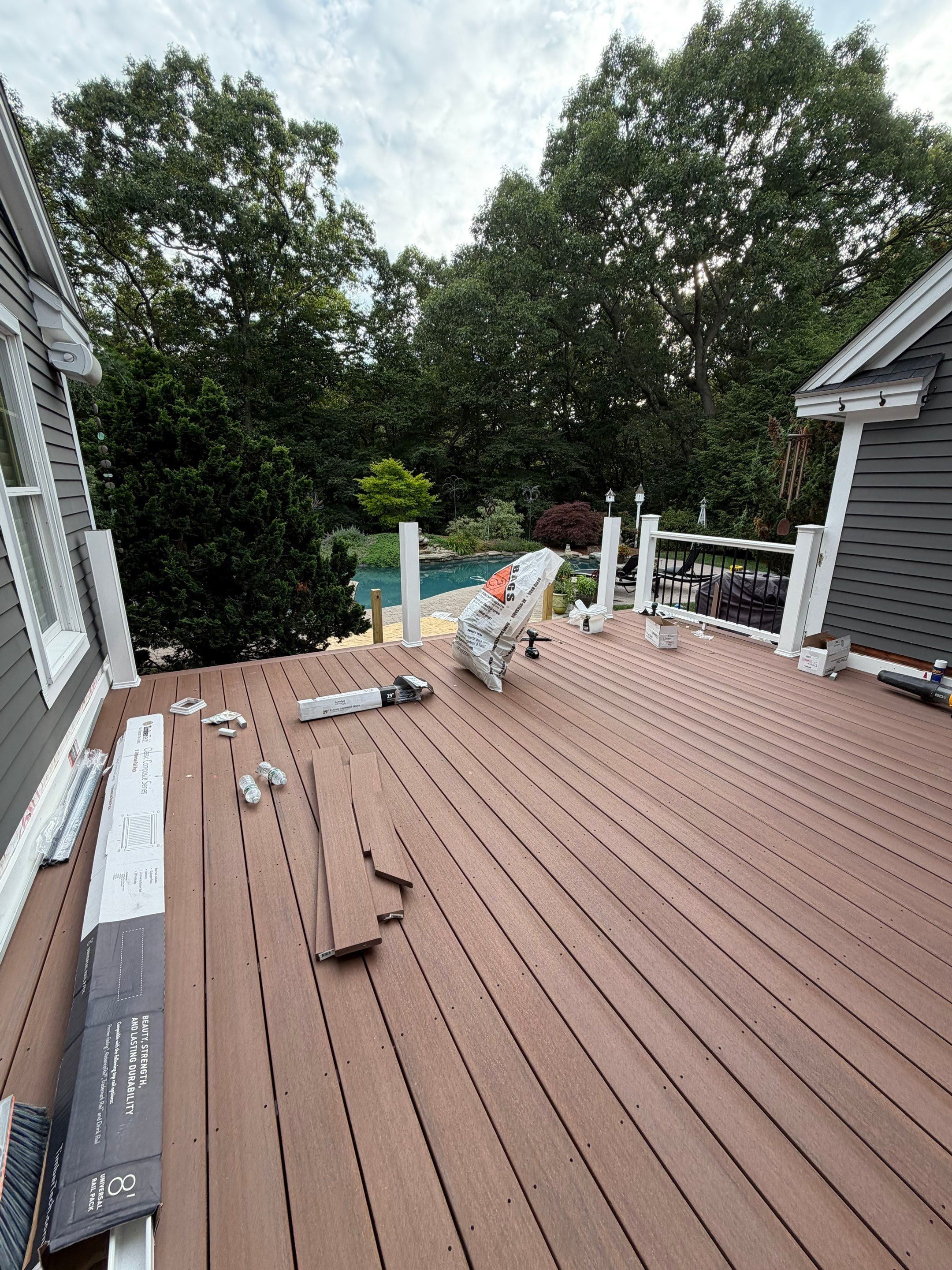 Custom TimberTech Composite Deck Replacement in Newburyport, MA by Sensible Home Solutions