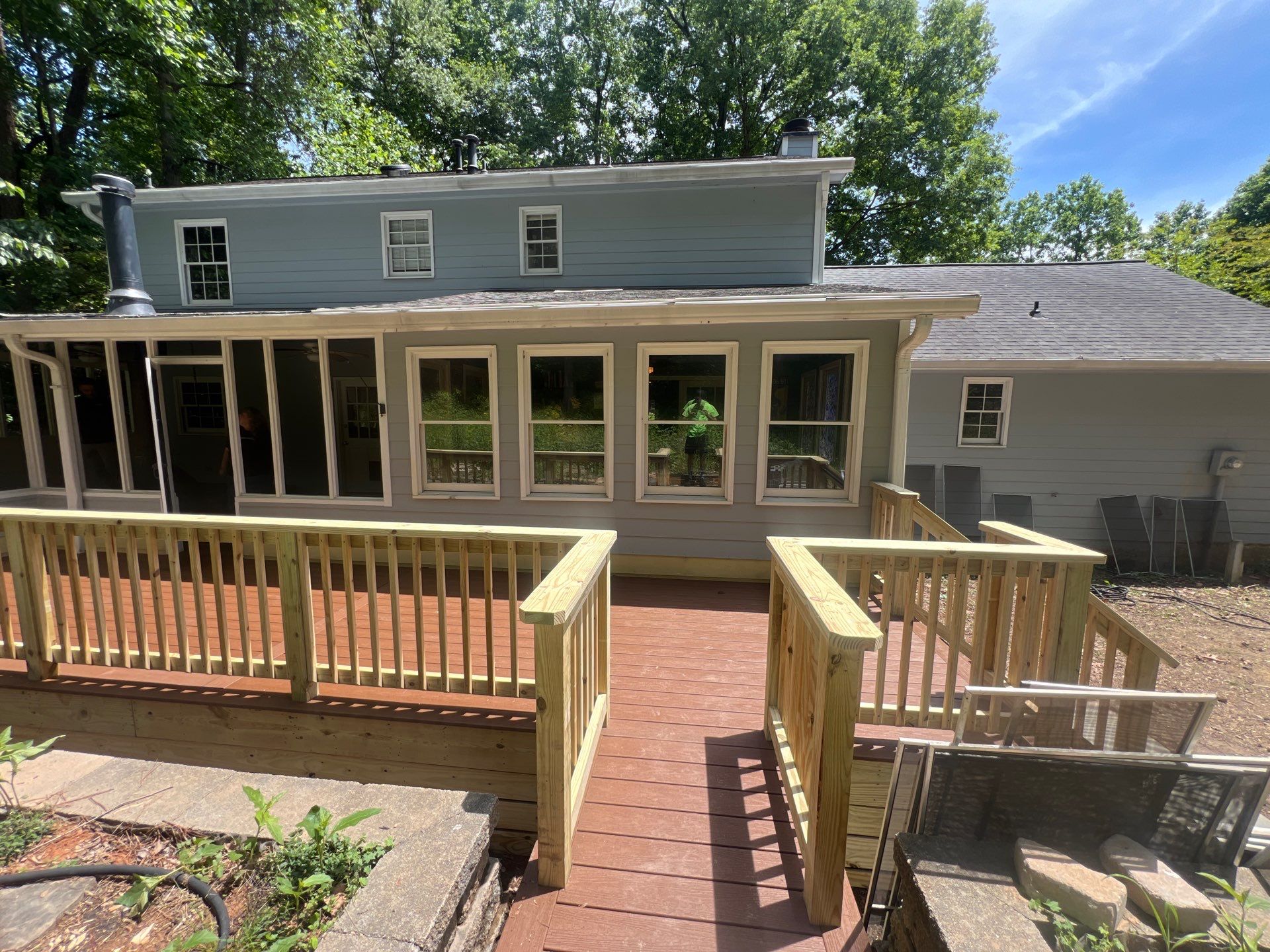 Custom Deck Construction and Exterior Painting Transformation in Kennesaw by Swift Home Renovations