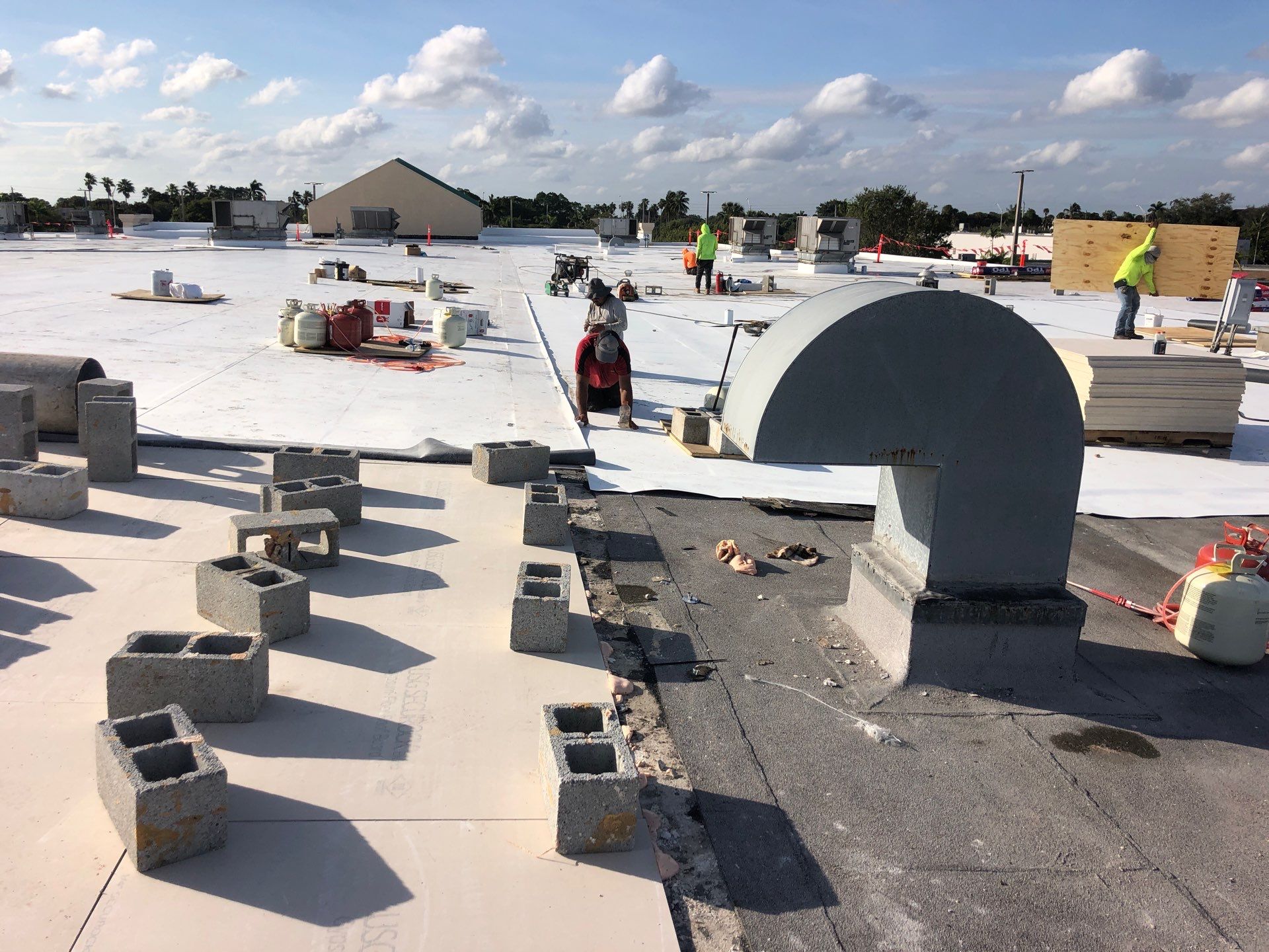 Commercial Re-Roof using GAF TPO by First Due Roofing