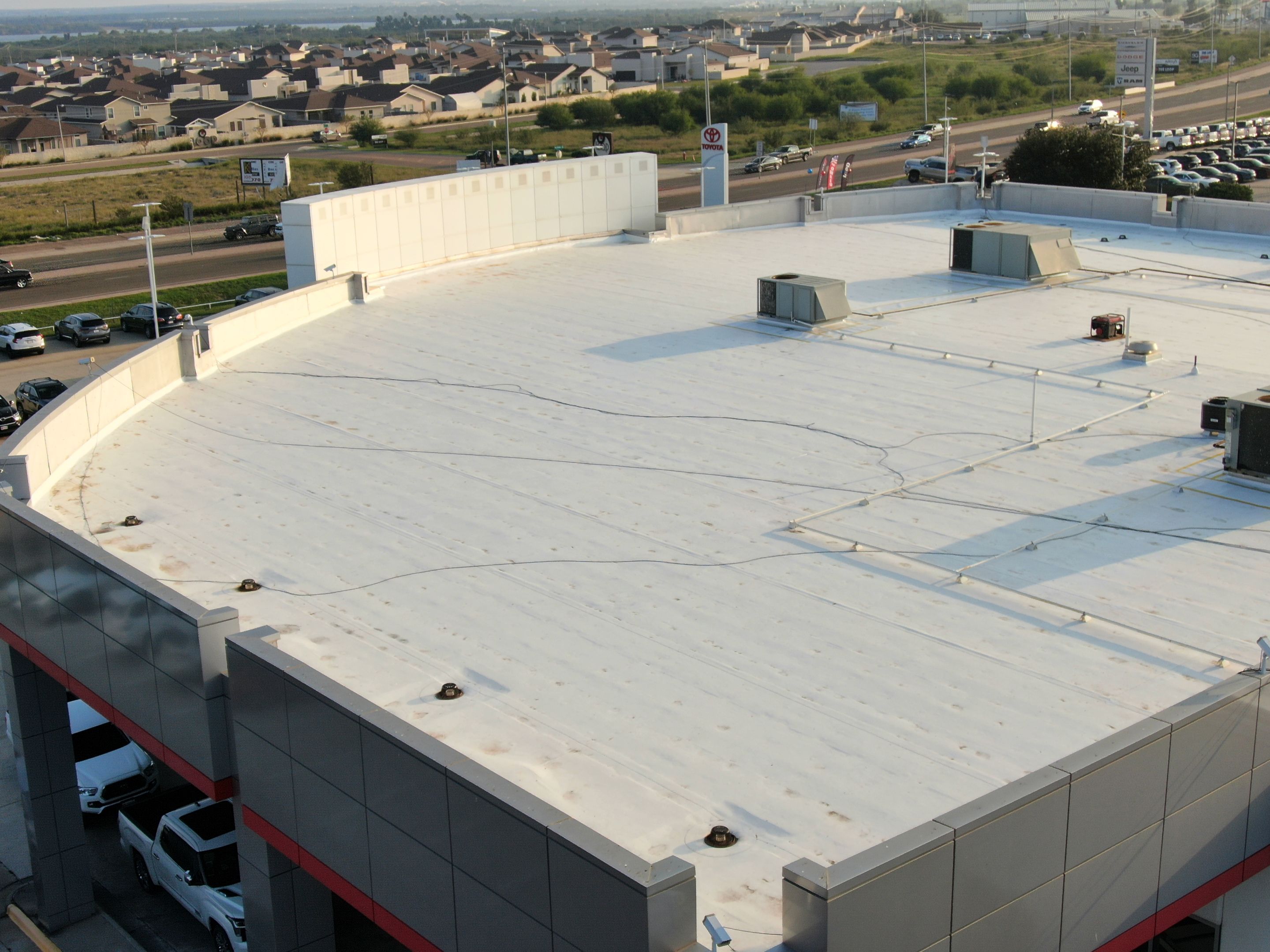 Commercial Roofing Installation using Thermoplastic Polyolefin - GAF  by JM Flores Roofing & Construction, Inc