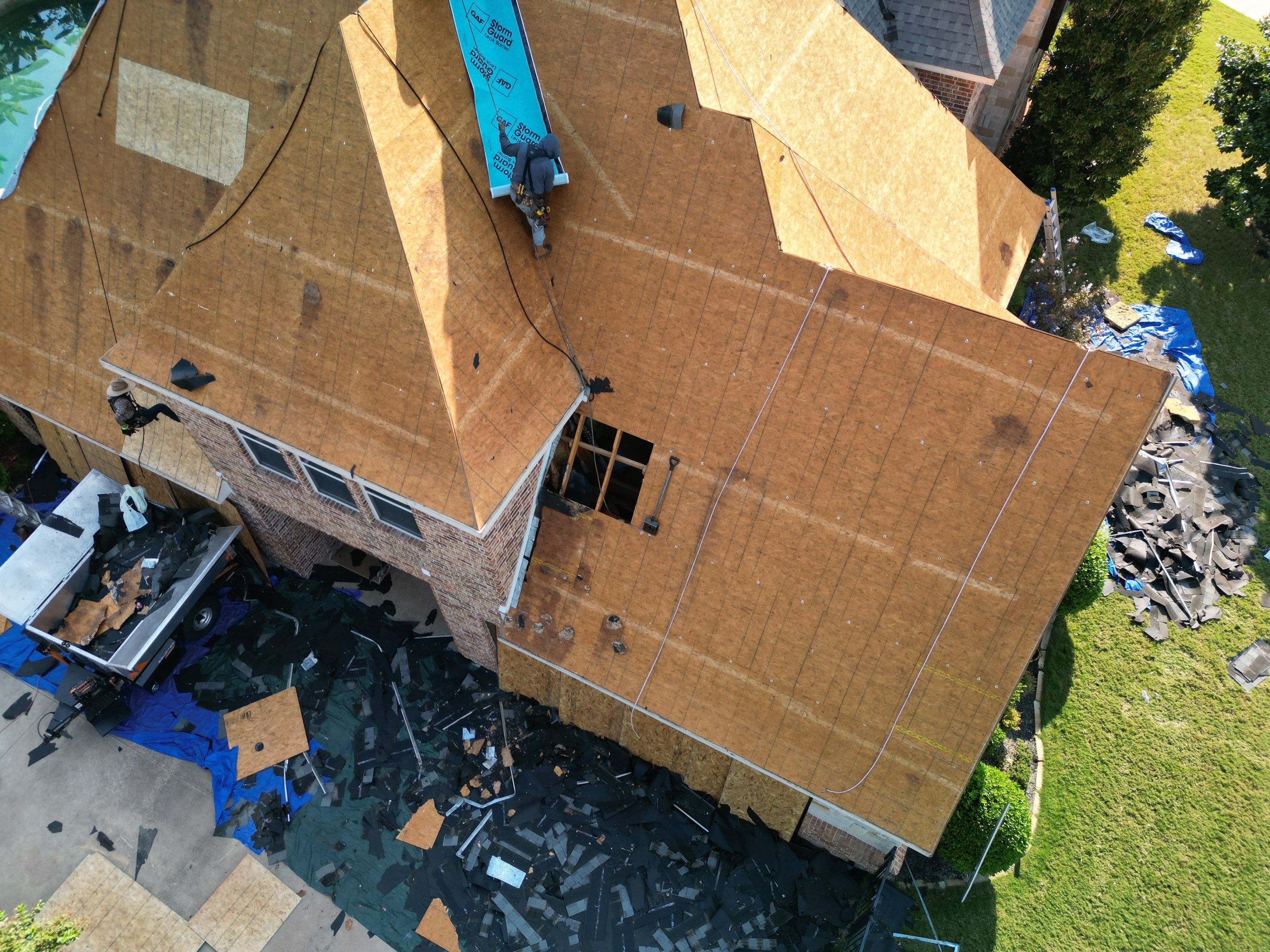 Southlake Texas Estate - Roof, Copper Awning and Gutter Project by First United Roofing & Construction
