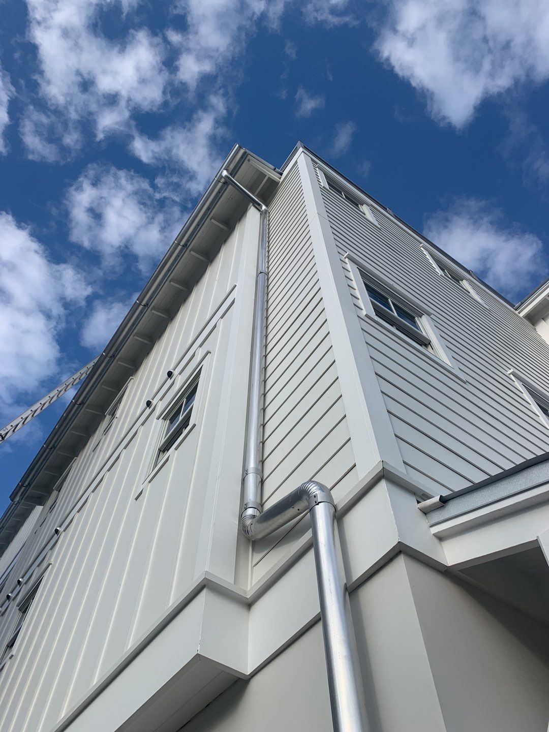 Half-Round Gutters in Galvalume Color in Santa Rosa Beach FL by Gutter Professors