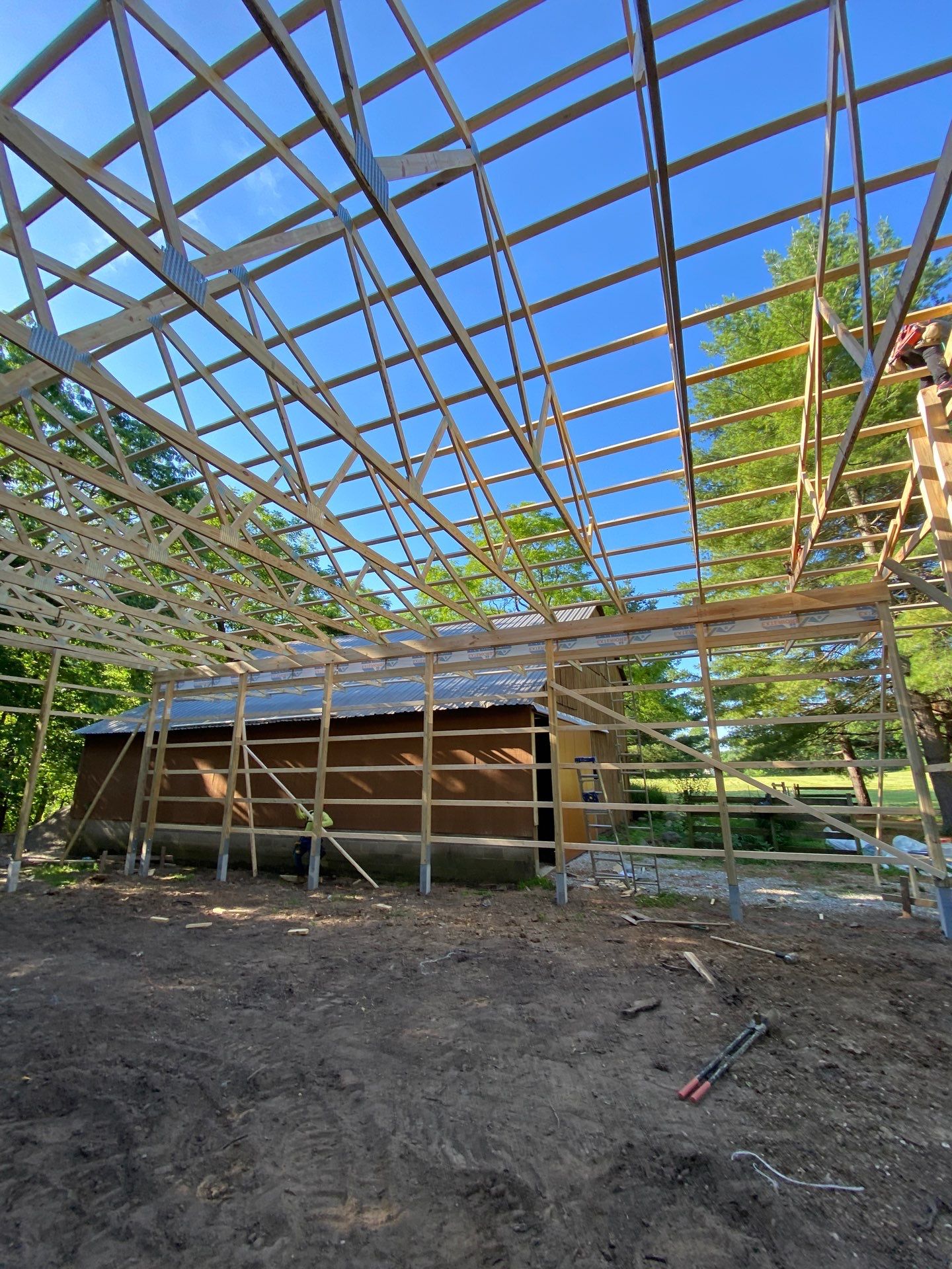 40'x50'x16' Pole Barn Project by The Barn Builders