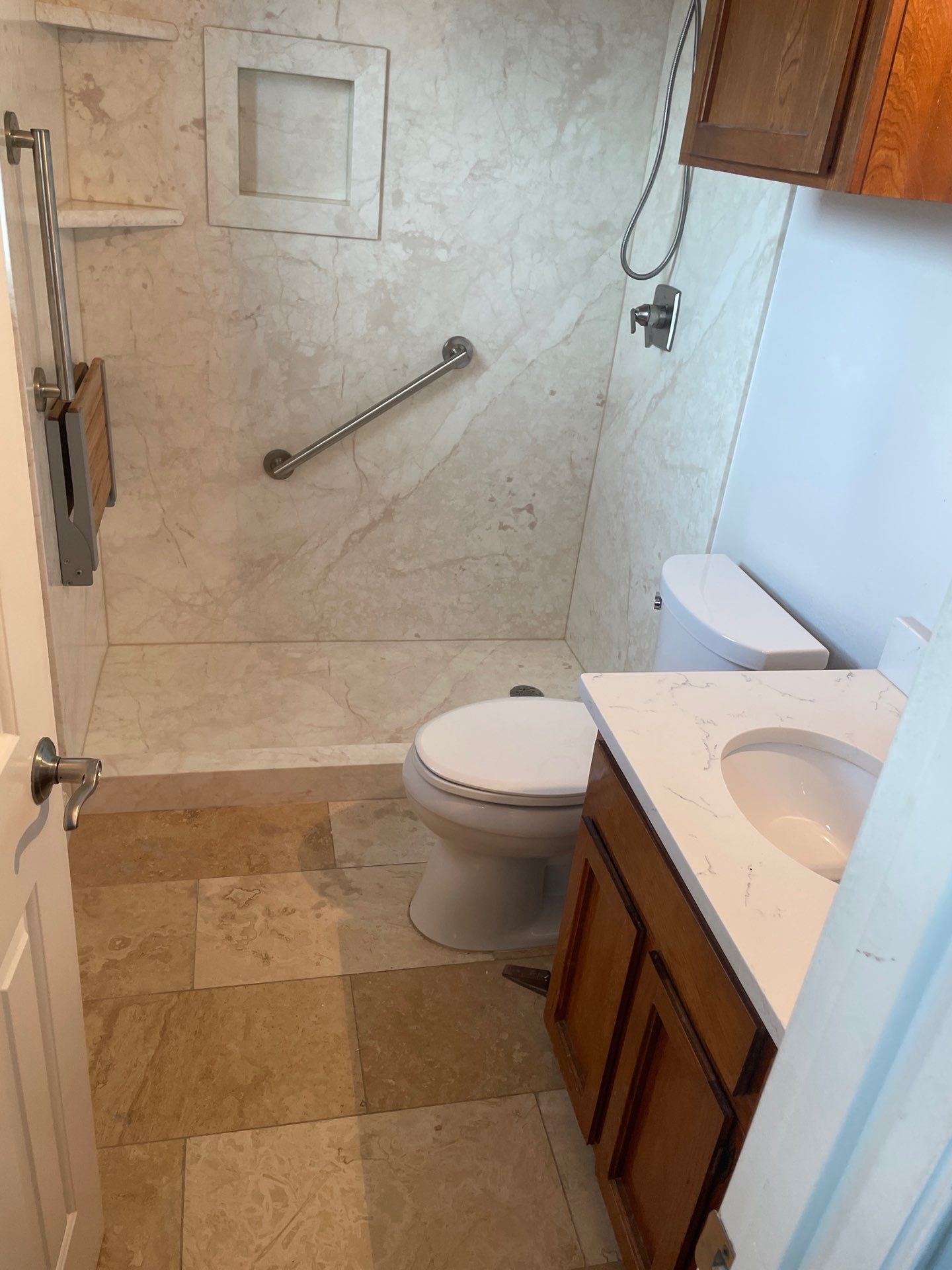 2 Bathroom - Tub to Walk-in Shower in Austin, 78704 by Lane Lauritsen - The Hill Country, Texas