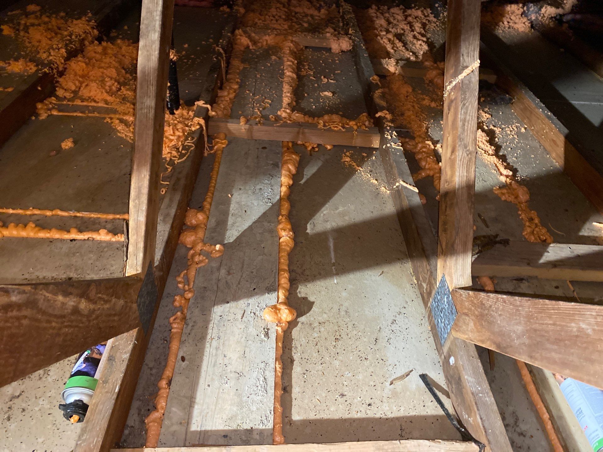 Mold remediation in attic of Pittsburgh, Pa home by Home Environment Solutions