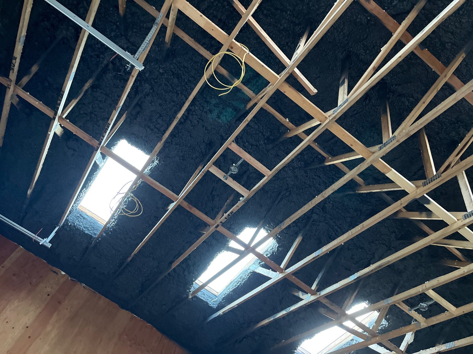 Open Cell Spray Foam to a Pole Barn by NYS Foam & Energy