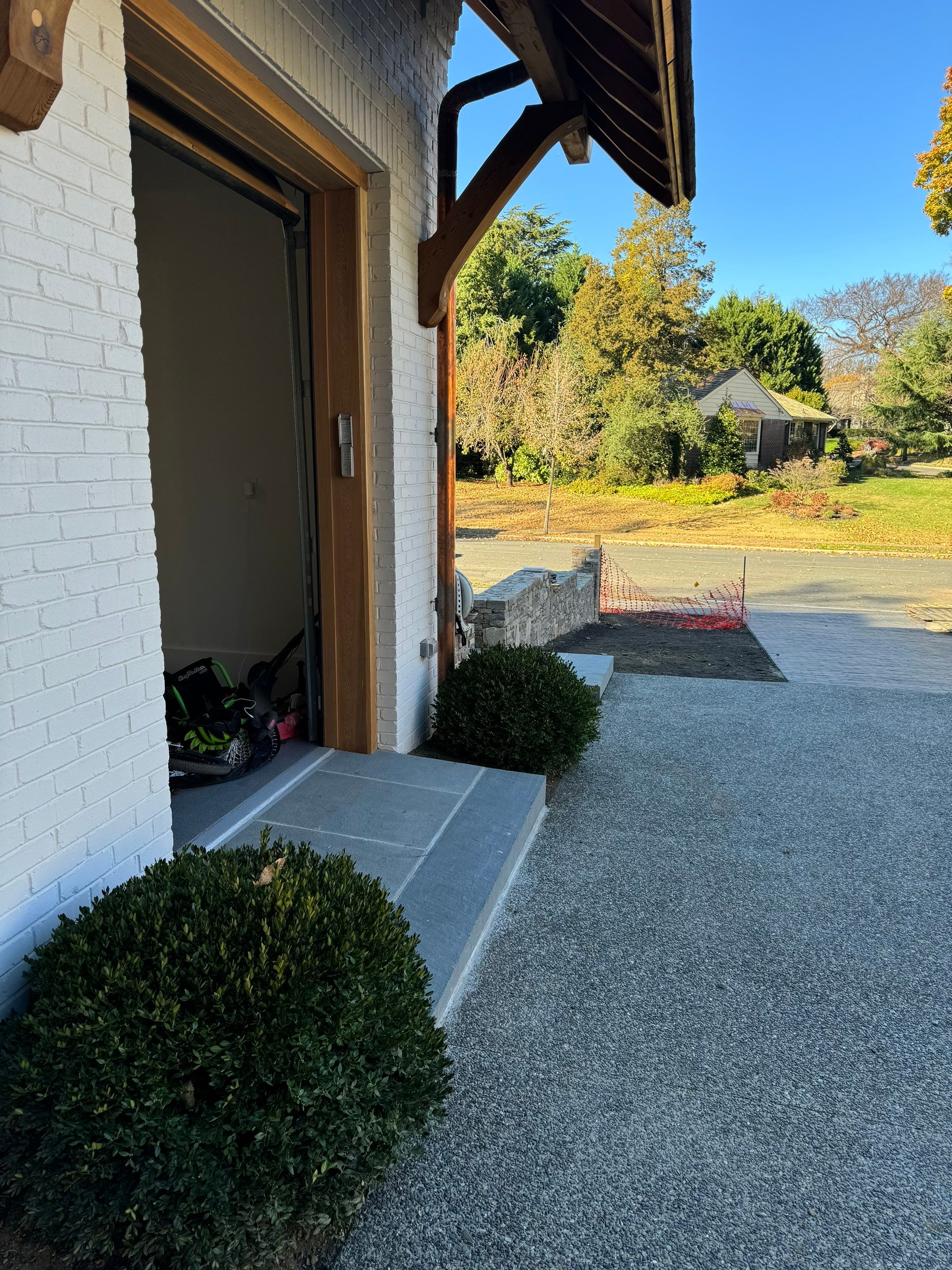 Exposed Aggregate Driveway in Haddonfield NJ by Architectural Concrete Design