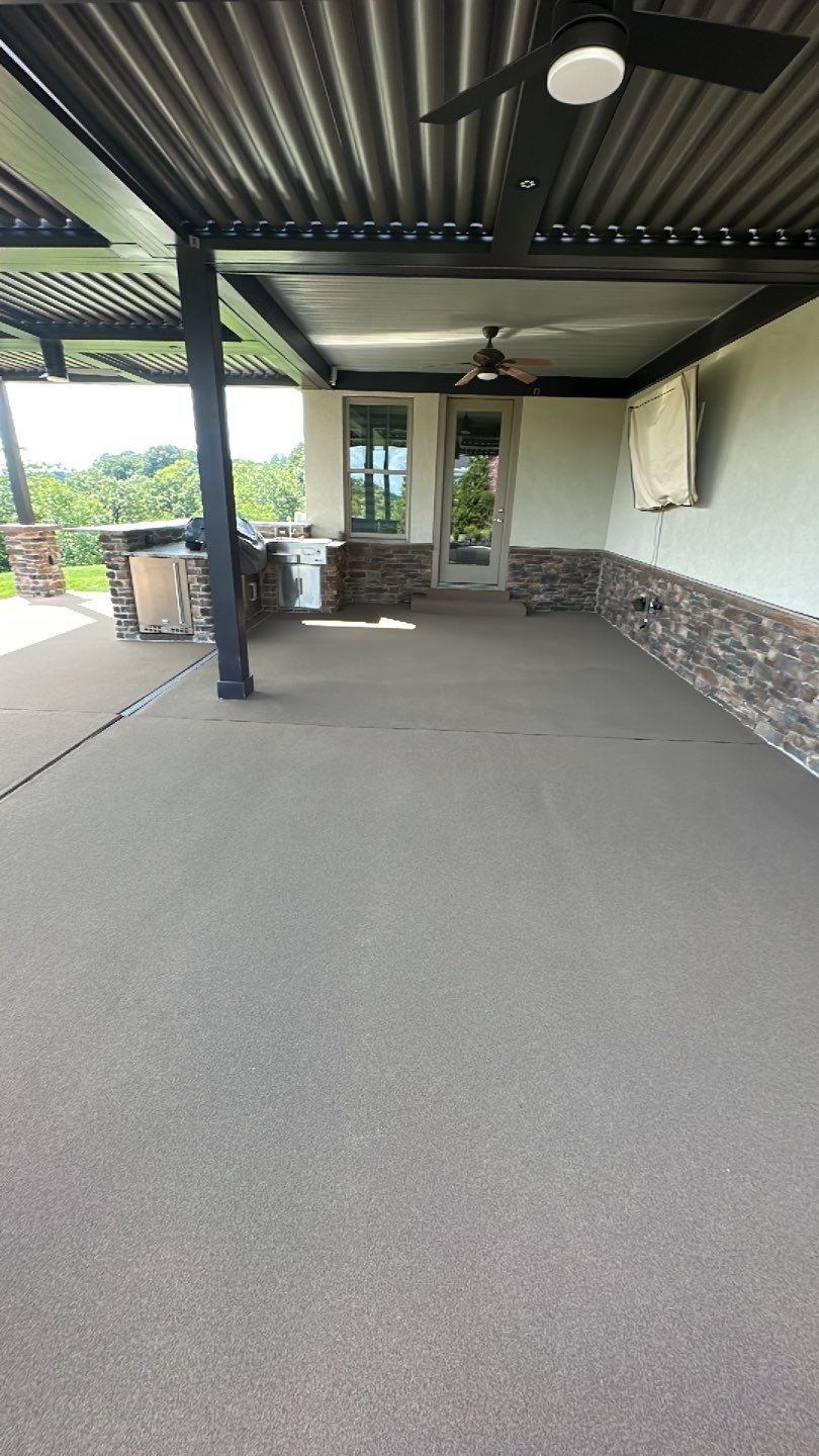 Large Patio + Garage Project in Moon Township by Floors in a Day, Inc