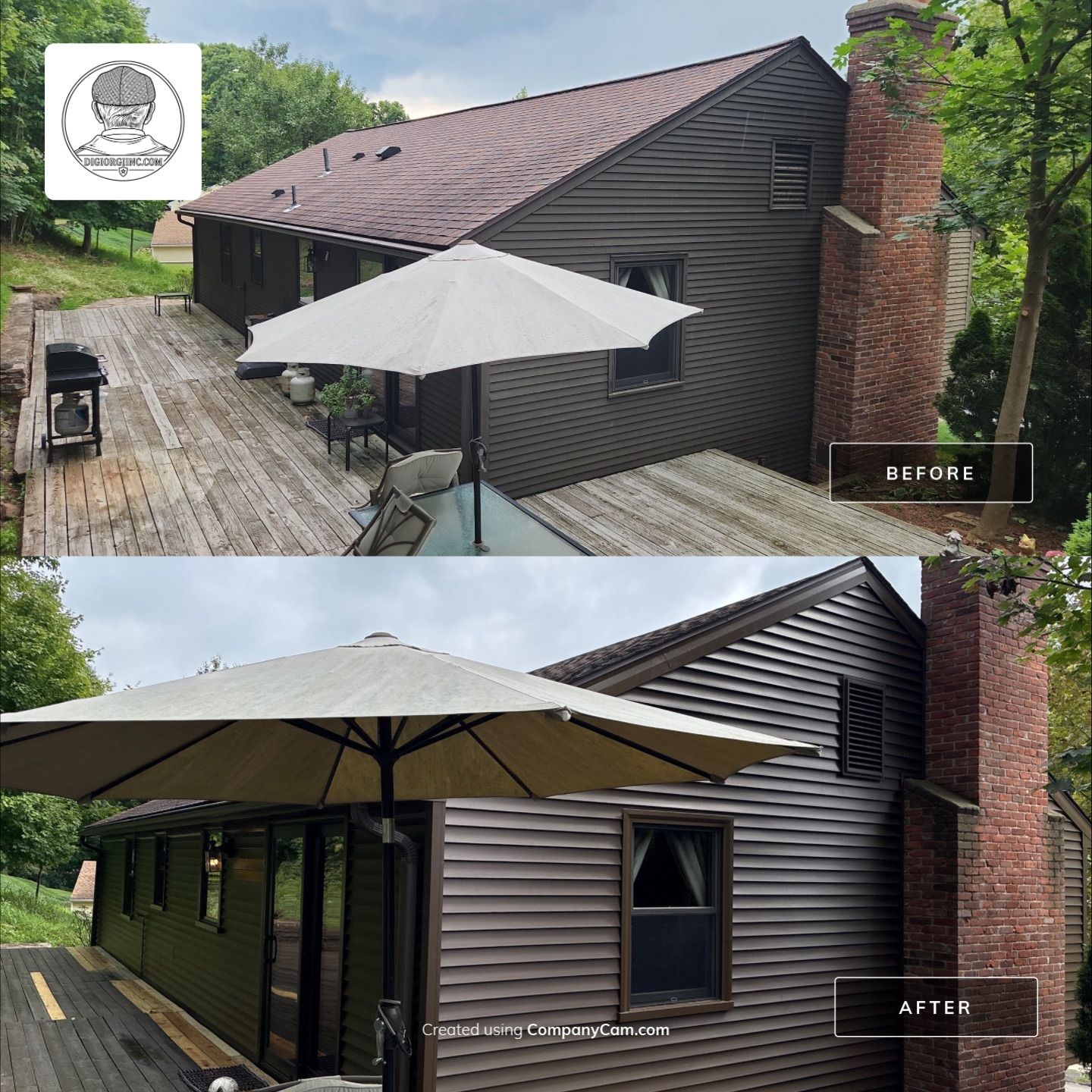 Siding Renewal Using Cert. Monogram D/4 x 25' Clapboard, Espresso by DiGiorgi Roofing and Siding Inc
