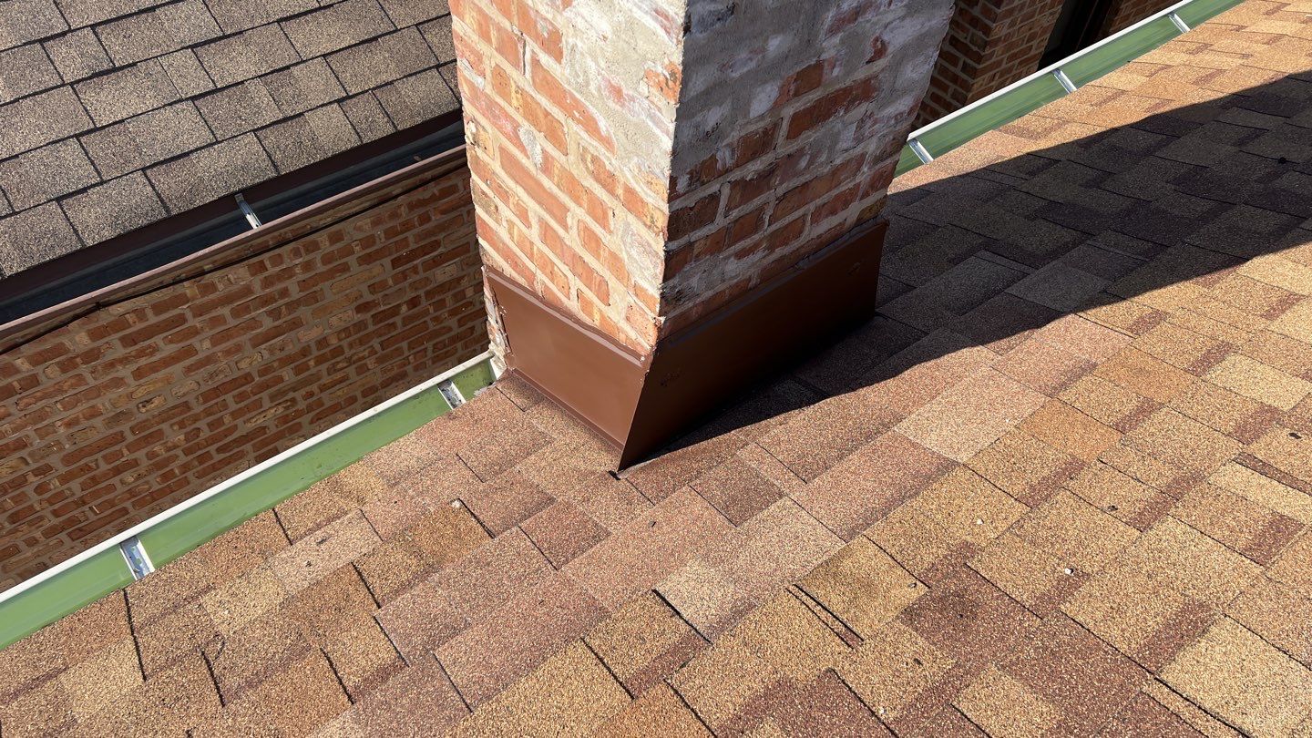 Chimney flashing repair. by Pro Home Services Inc