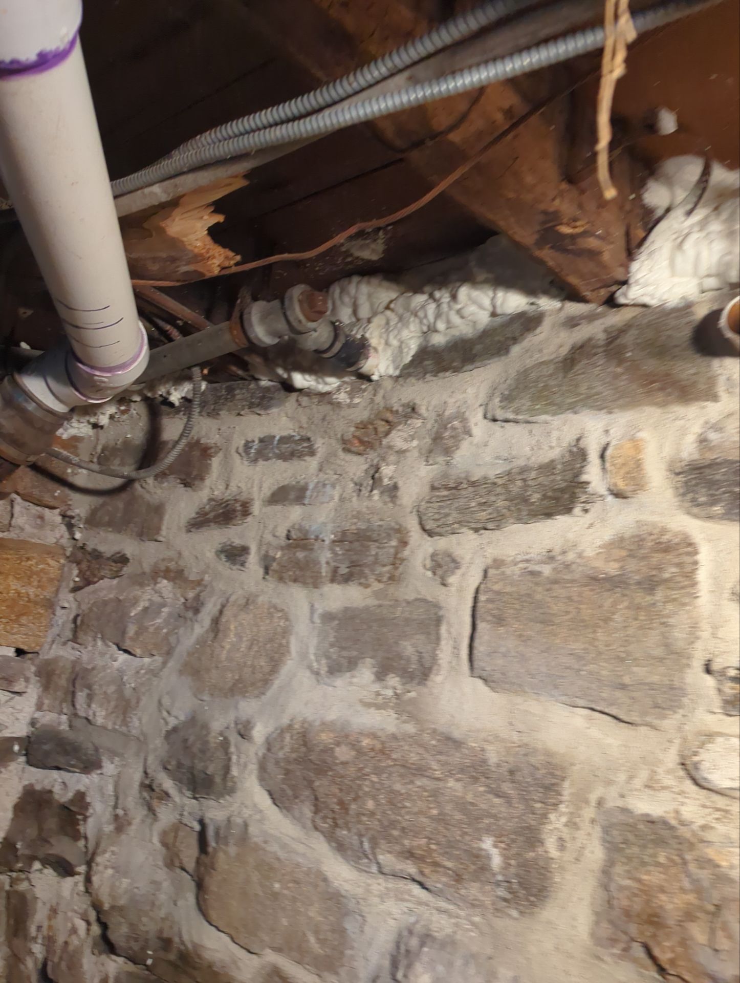 Rim Joist using Closed Cell Spray Foam by NYS Foam & Energy