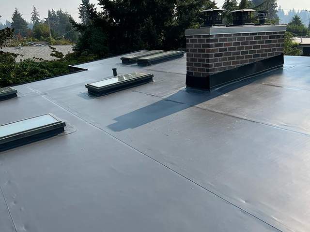 Residential Roofing Installation using PVC Membrane by Roofing Formula LLC