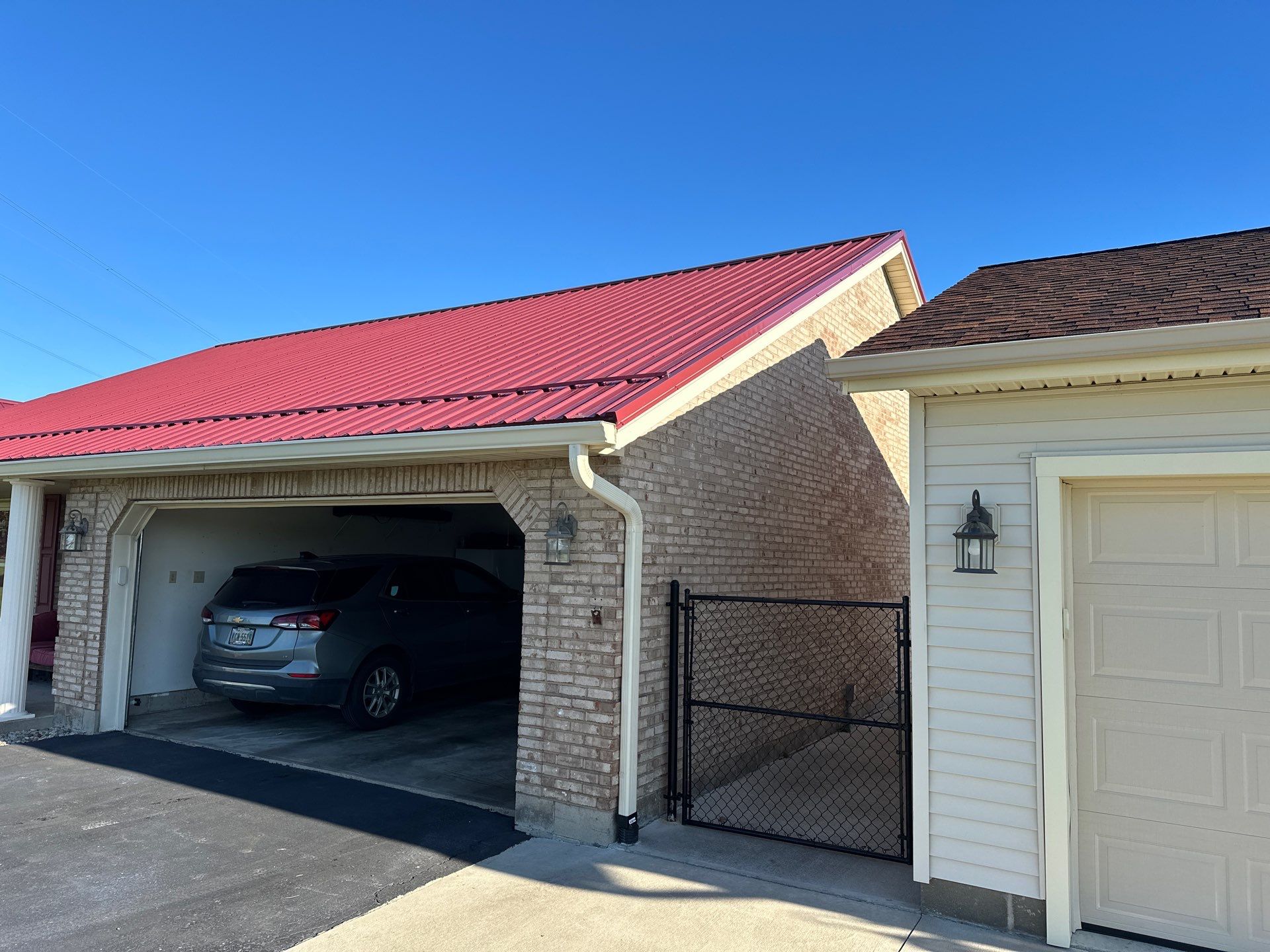 Residential Roofing Installation using Performance Panel Metal - Burgandy by RoofX 