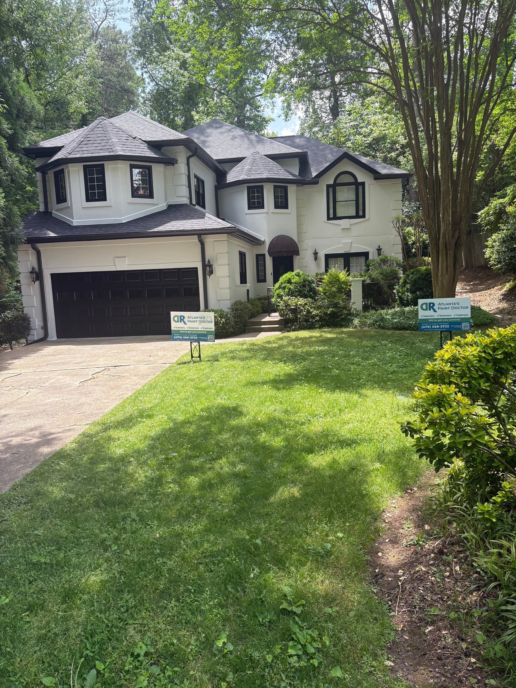 Full Exterior Transformation in Atlanta by Atlanta's Paint Doctor