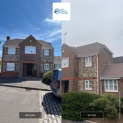 Roof -Patio -Side Path Clean using Honda 15lpm Low Pressure Washing Machine
