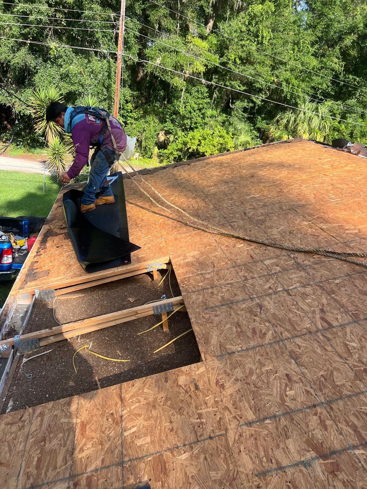 Residential Roof Replacement and Decking Repair in Ocala, Florida by Pinnacle Roofing Group