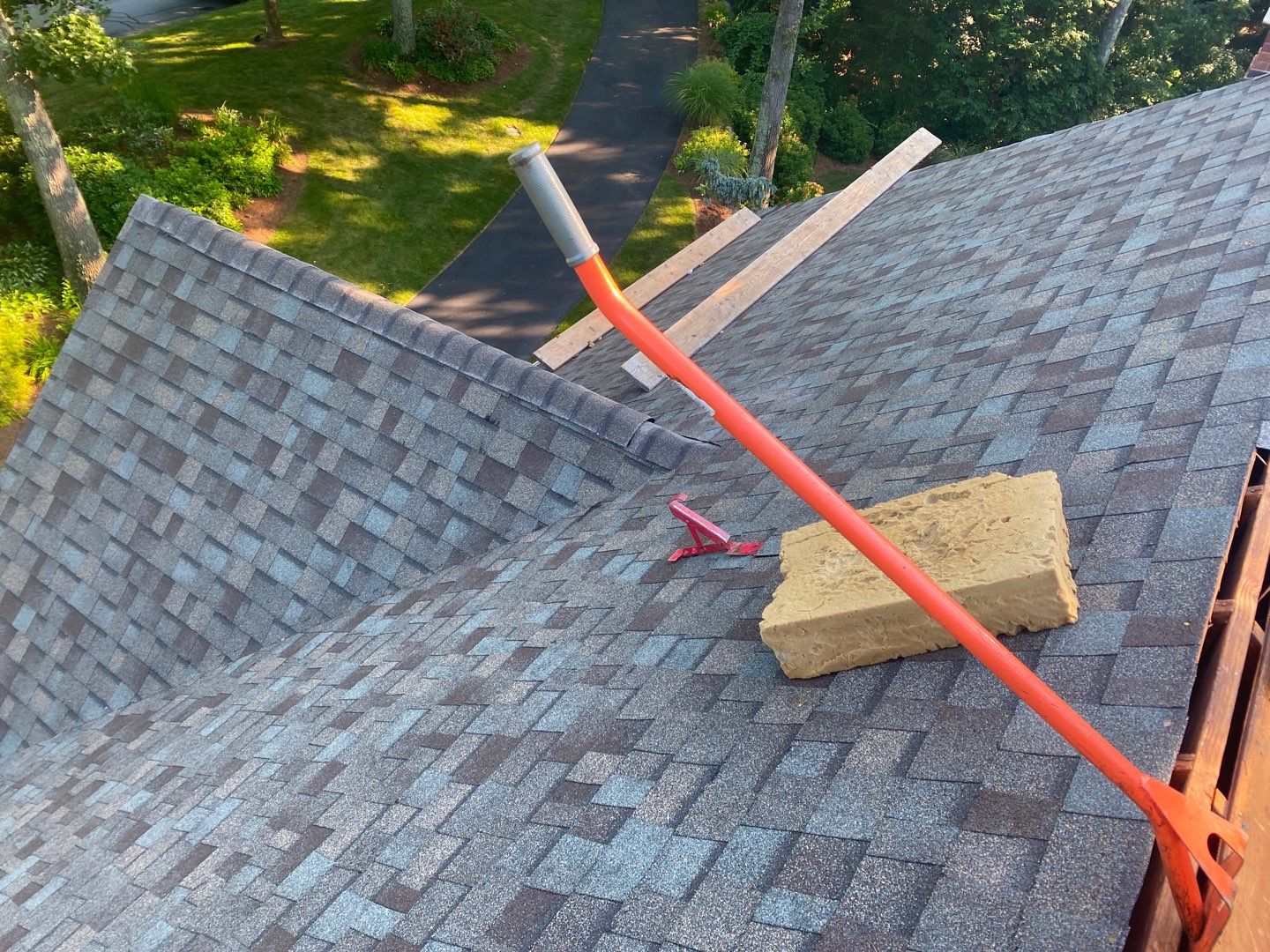 Residential Roofing Installation using Owens Corning Duration Driftwood by A Plus Exterior
