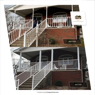 Porch Update using Westbury Aluminum Railing