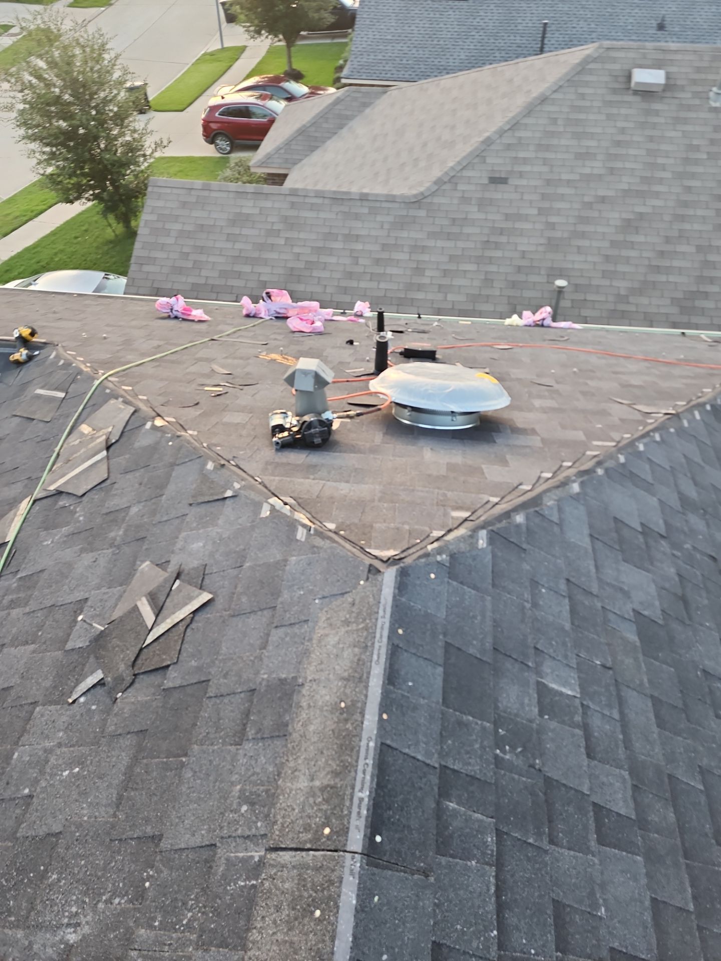 Residential Roofing Installation using Owen's Corning Duration (Lifetime) Shingles by Roof Repair Company