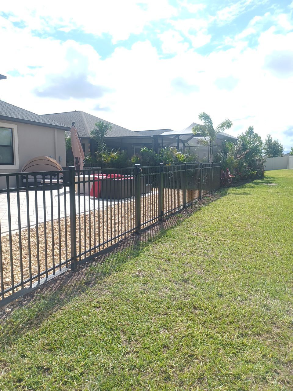 Ruskin, FL 4ft. Tall 3-Rail Black Aluminum Fence by Asap fence and gates, LLC