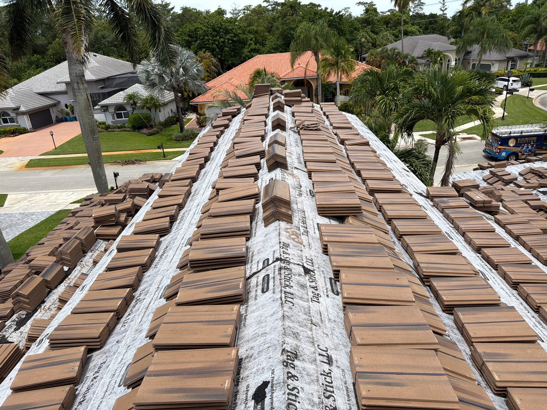 Residential Roofing Installation using Crown by BLUES BROTHERS ROOFING