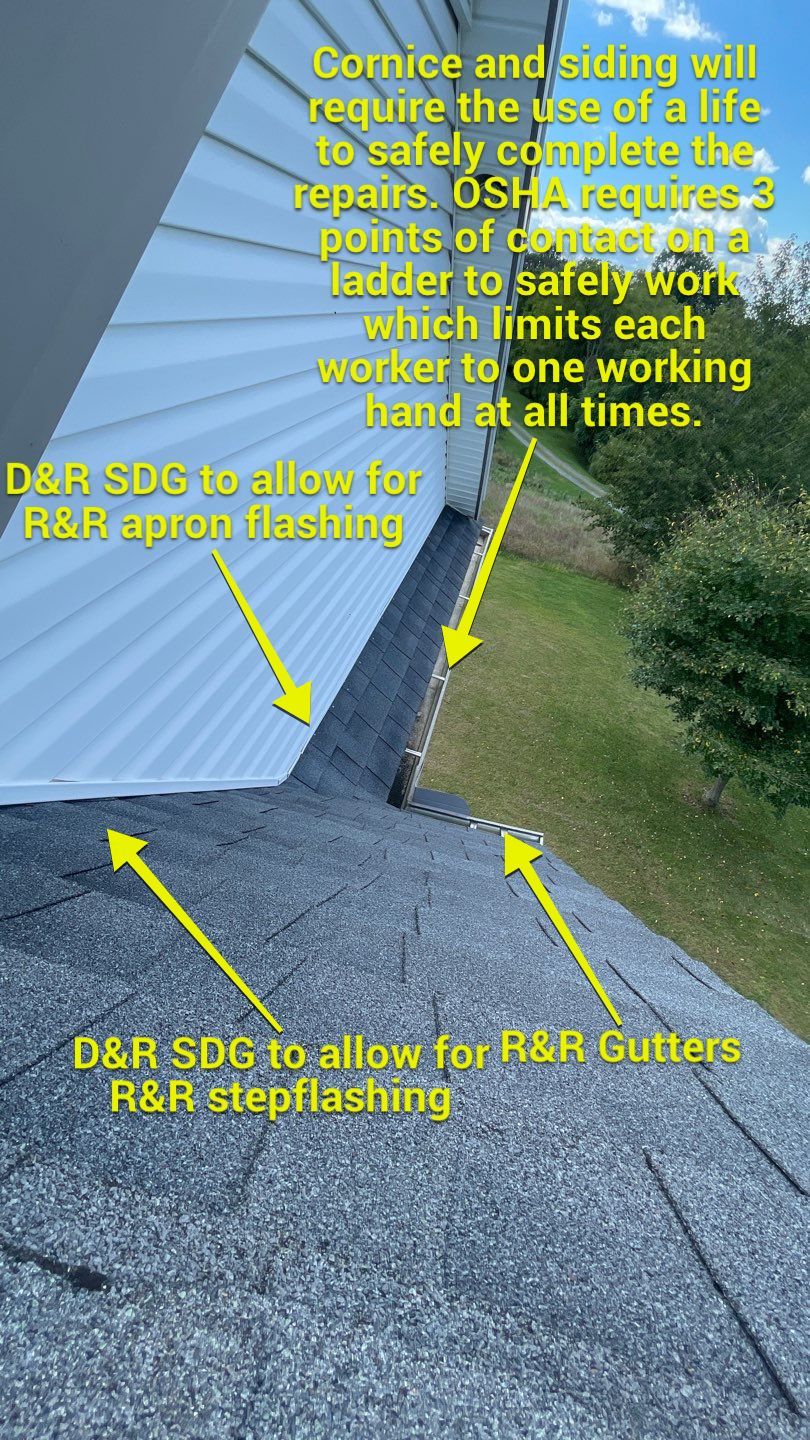 Roof Damage using Certainteed Lifetime Roofing System- Moire Black Landmark Pro shingkes with shadow ridge caps. by BulletpROOF Exteriors