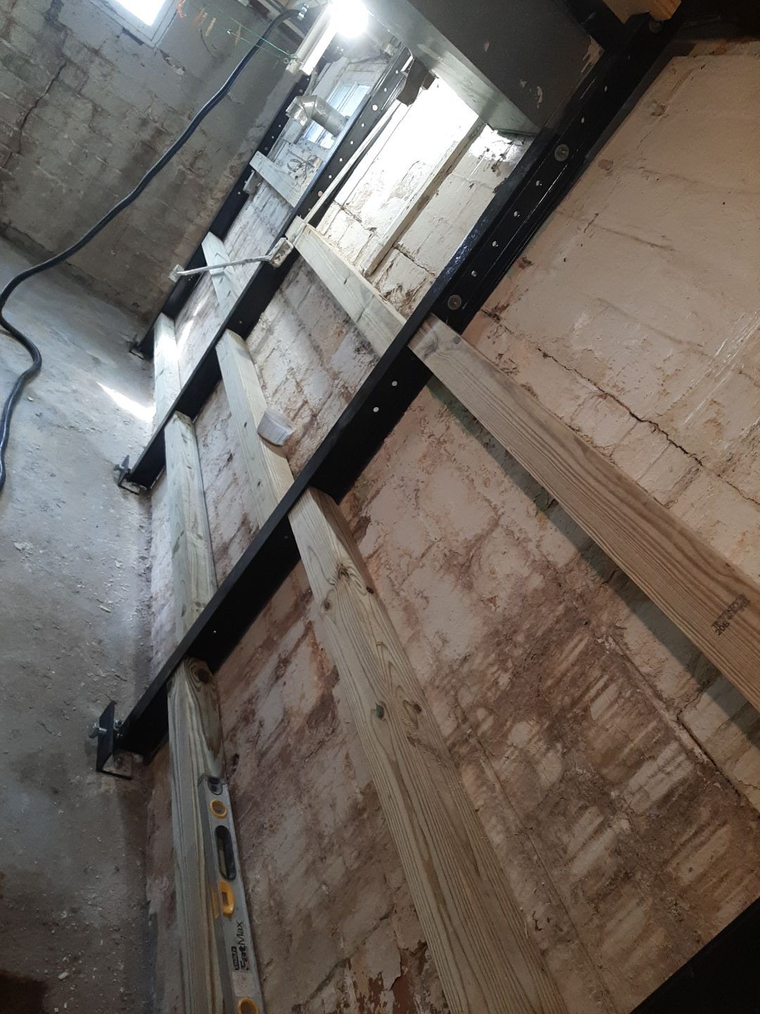 Basement Wall Rebuild with Exterior Waterproofing by Toledo Basement Repair