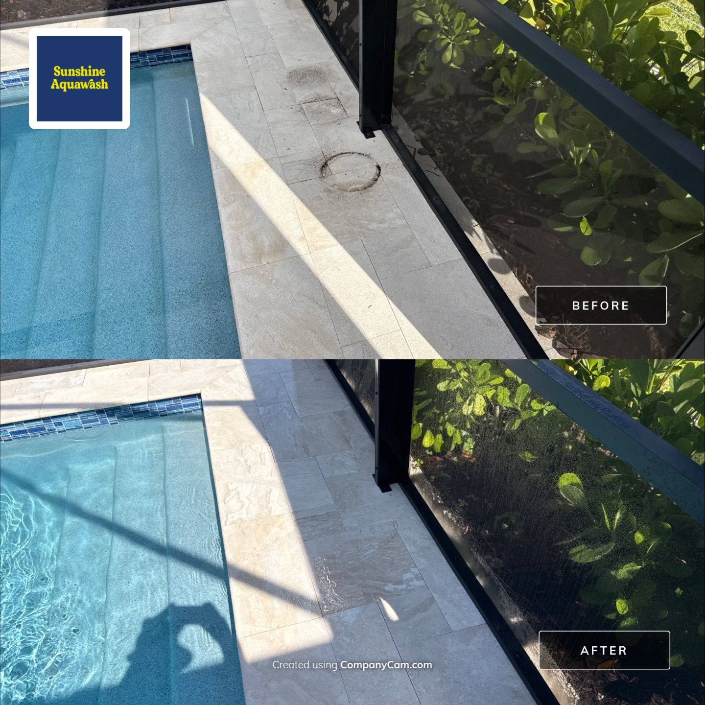 Paver Pool Deck Cleaning in Esplanade at Artisan Lakes – Palmetto, FL by Sunshine AquaWash