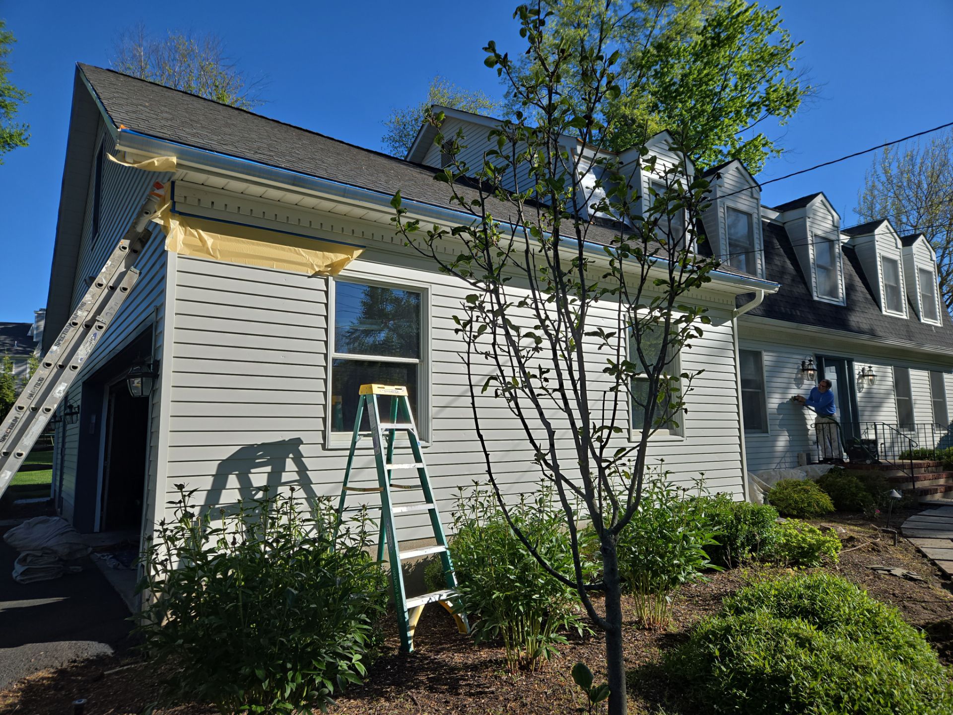Exterior Home Painting and Garage Epoxy Floor Coating in Wyckoff by Spectrum Painting, LLC