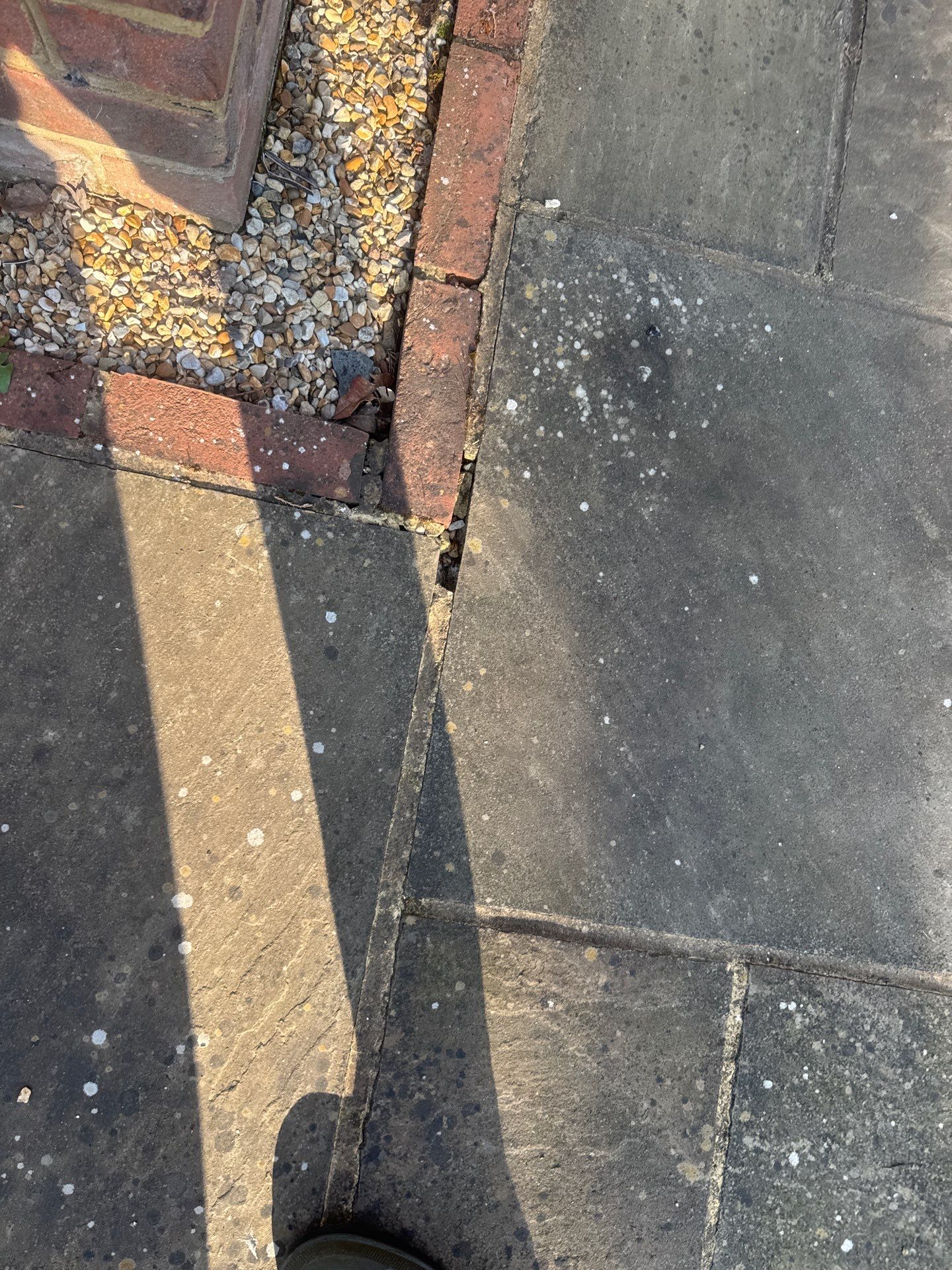 Patio Area Spring Clean using 18inch Whirlaway FSC by Ges Exterior Cleaning ltd