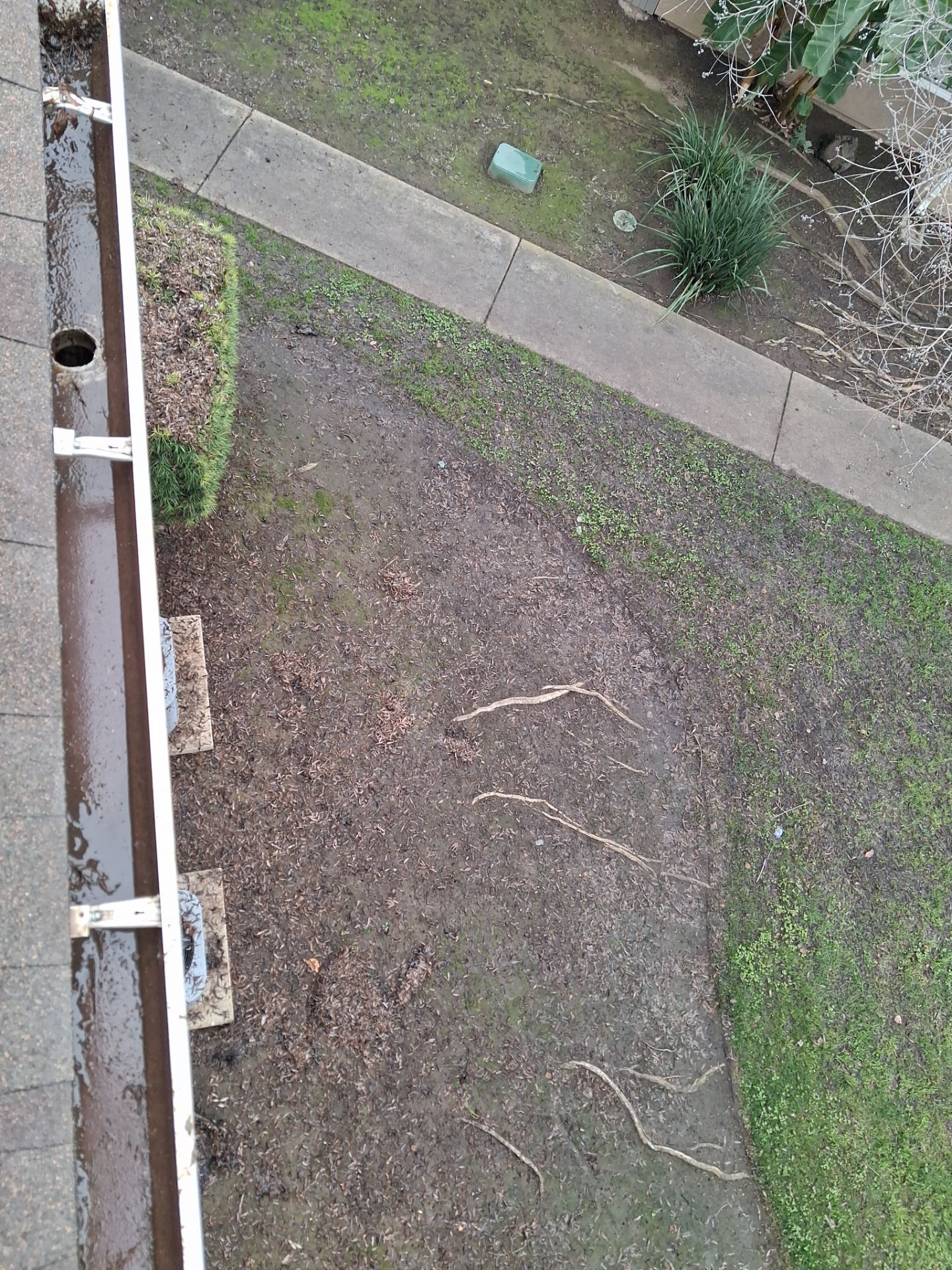 Commercial gutter cleaning Lindsay, CA after photo with clean gutters