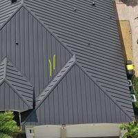 .032 Aluminum 1.5" Mechanical Seam Dark Bronze  by Total Roofing System The Metal Roof Experts
