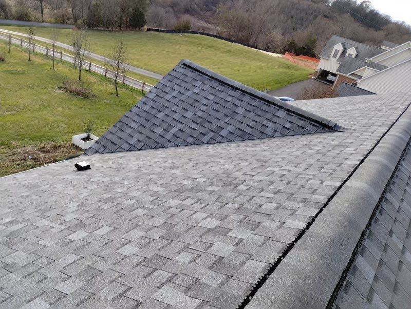 Residential Roofing Installation using Atlas Pinnacle Pristine Coastal Granite Architectural Shingles by Frederick Roof Repair
