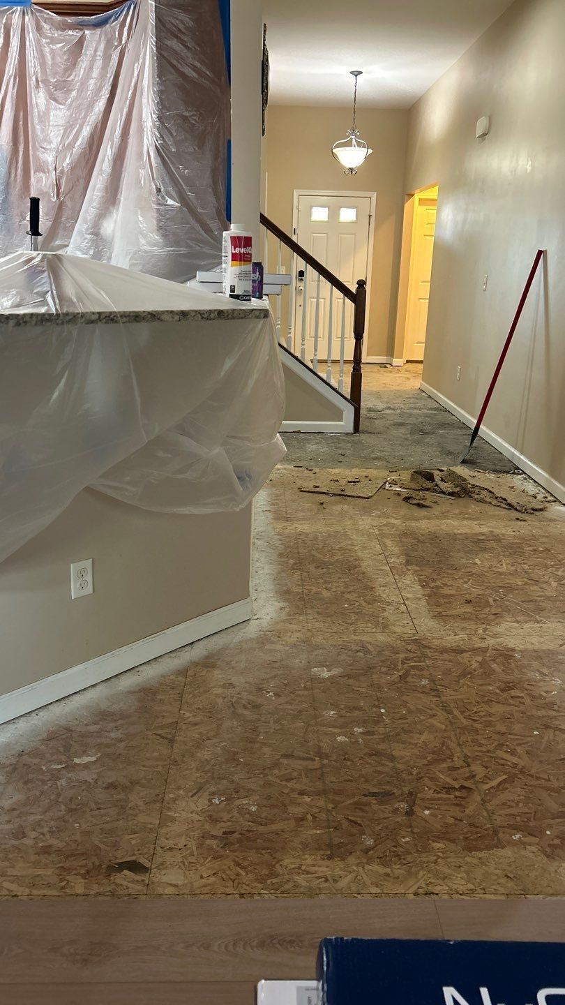 First floor LVP installation by Footprints Floors of Nashville