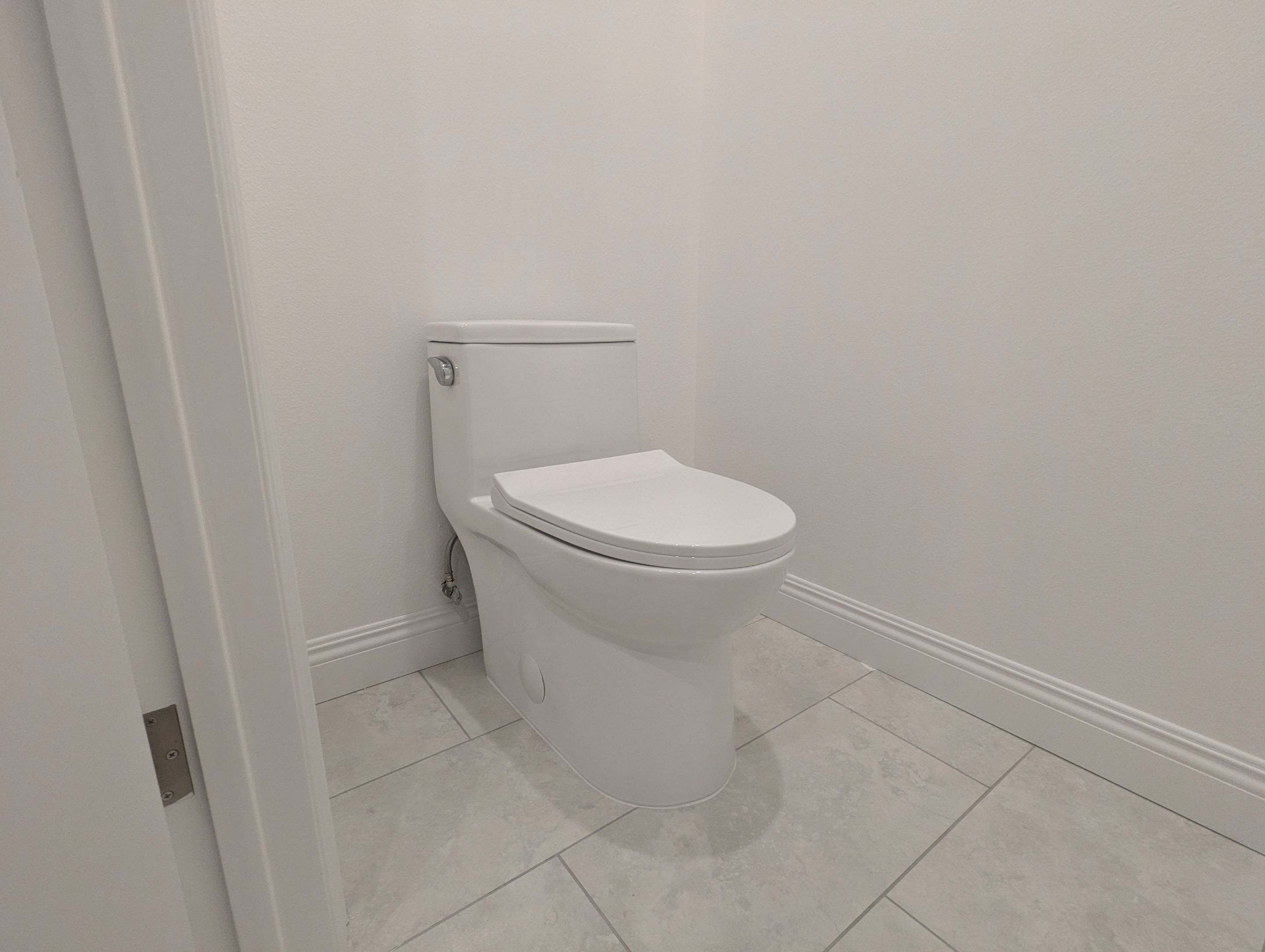 Setting Finish in a new Custom Home by Professional Plumbing Inc 