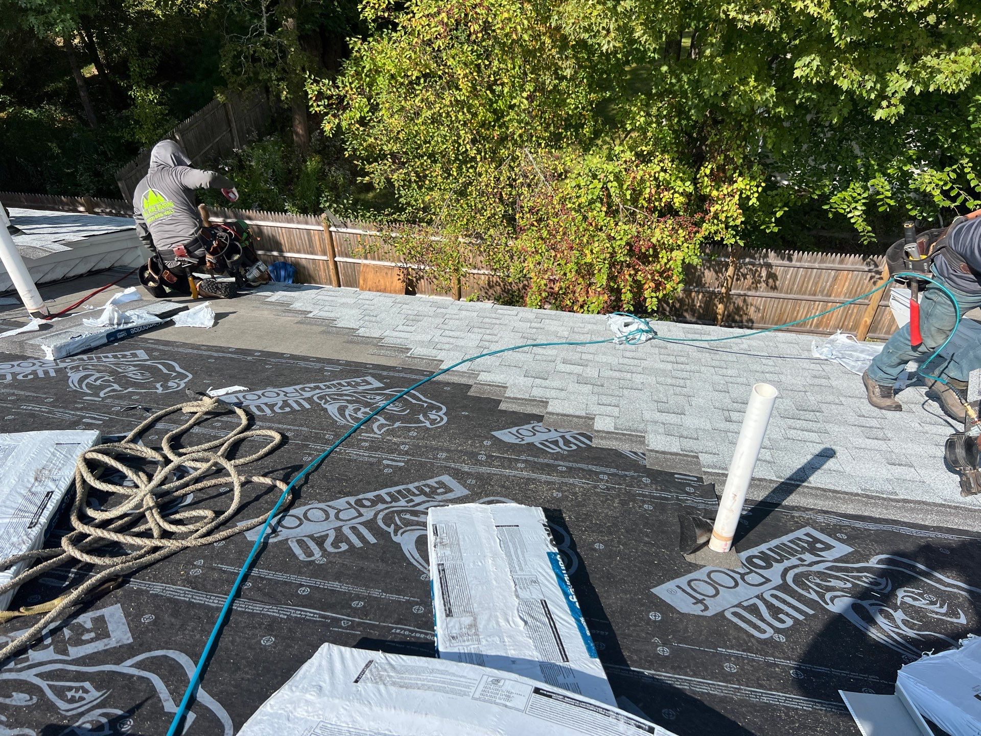 Multi-Unit Townhouse Asphalt Roofing Replacement in Saco by Tall pine roofing
