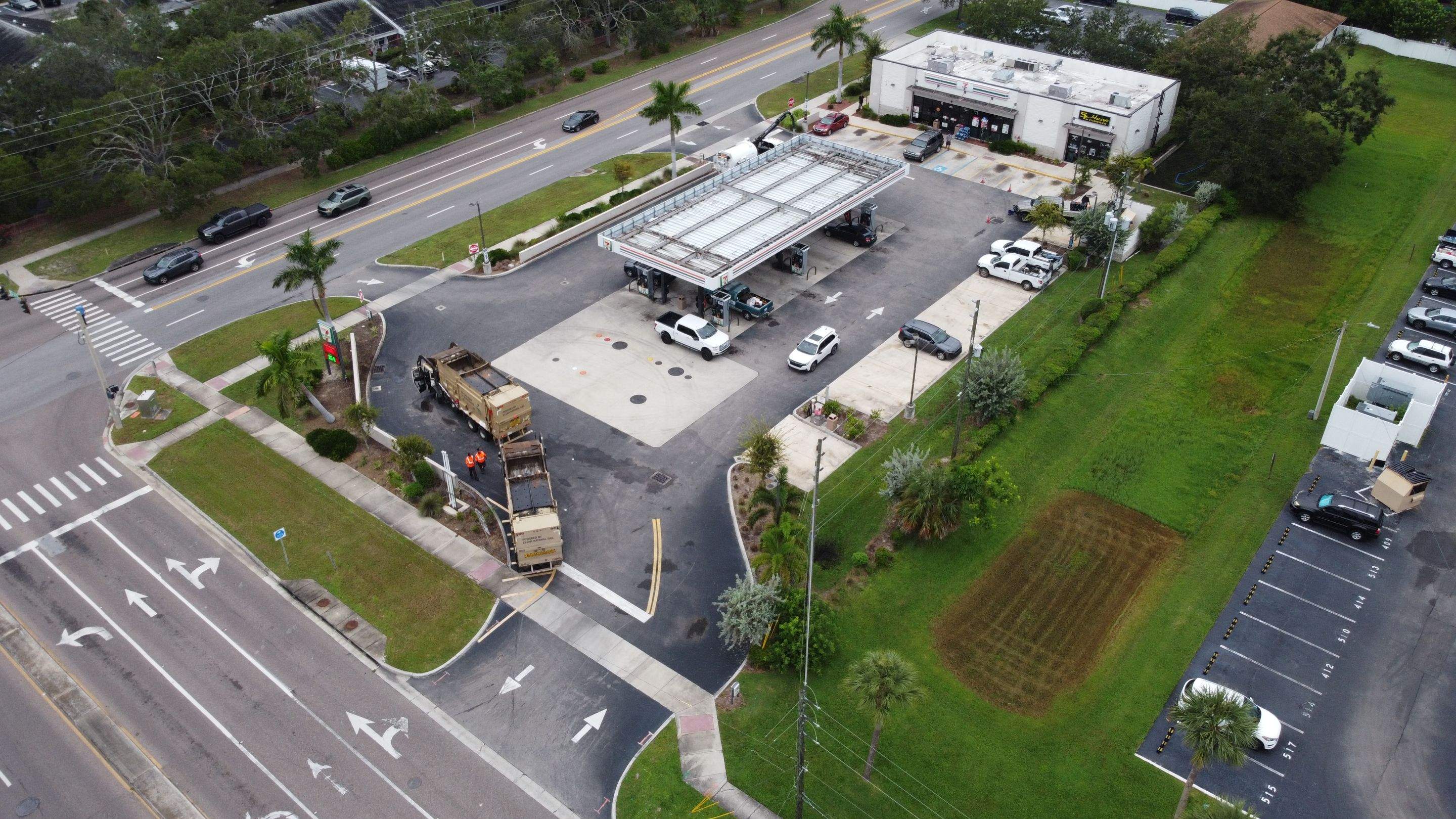 St. Petersburg 7-Eleven Stormwater System Cleaning by Don Mar, Inc. Storm Water Solutions