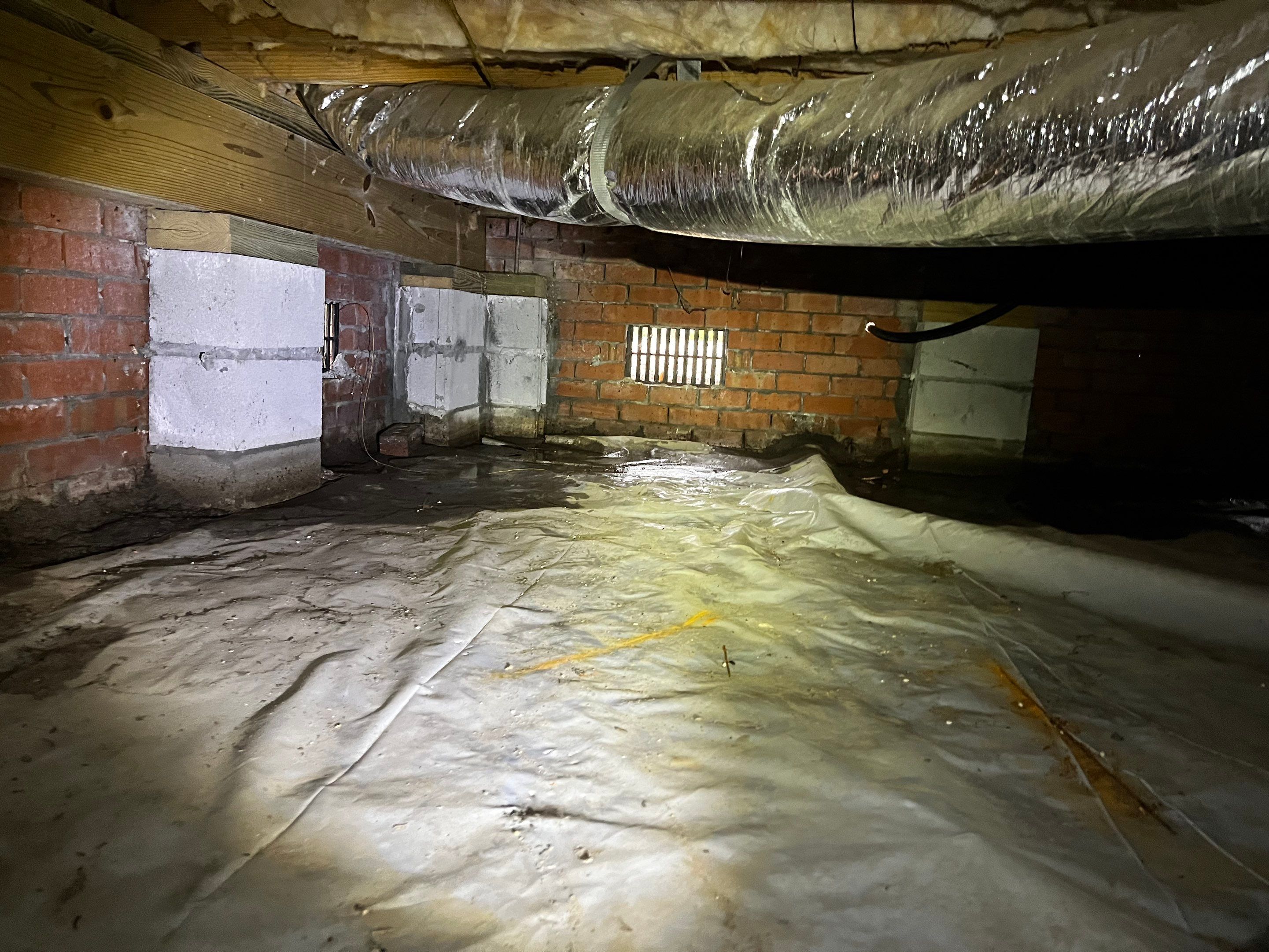 Impact Choice Encapsulation with French Drain and Crawlspace Doors by Impact Crawlspace