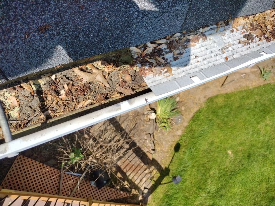 Gutter Cleaning & Gutter Guard Removal and Reinstallation at Residential Property in Montville, NJ 07045 by NJ Home Maintenance Services