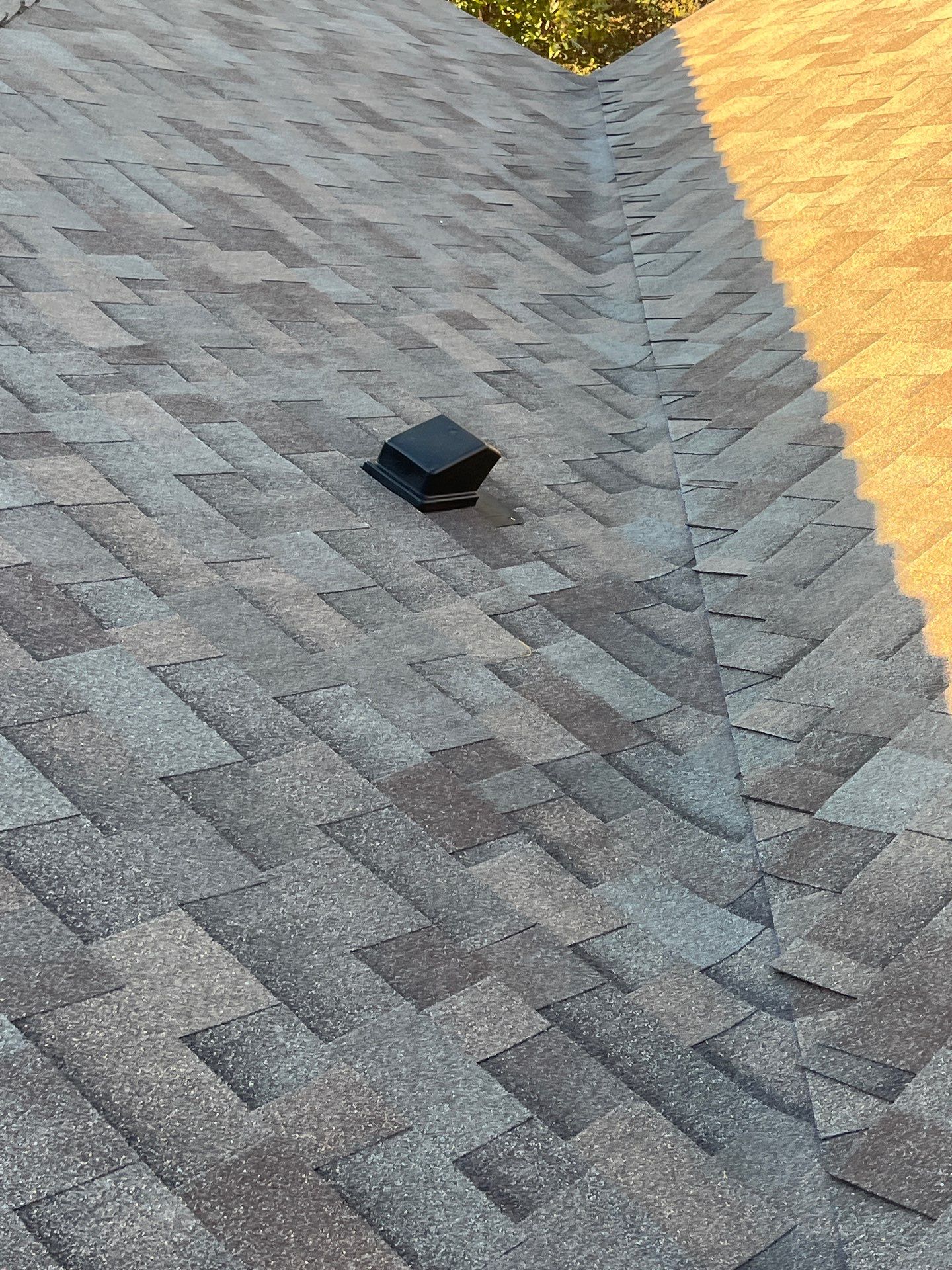 Brick with Malarkey Natural Wood by Tejas Roofworks + Restoration