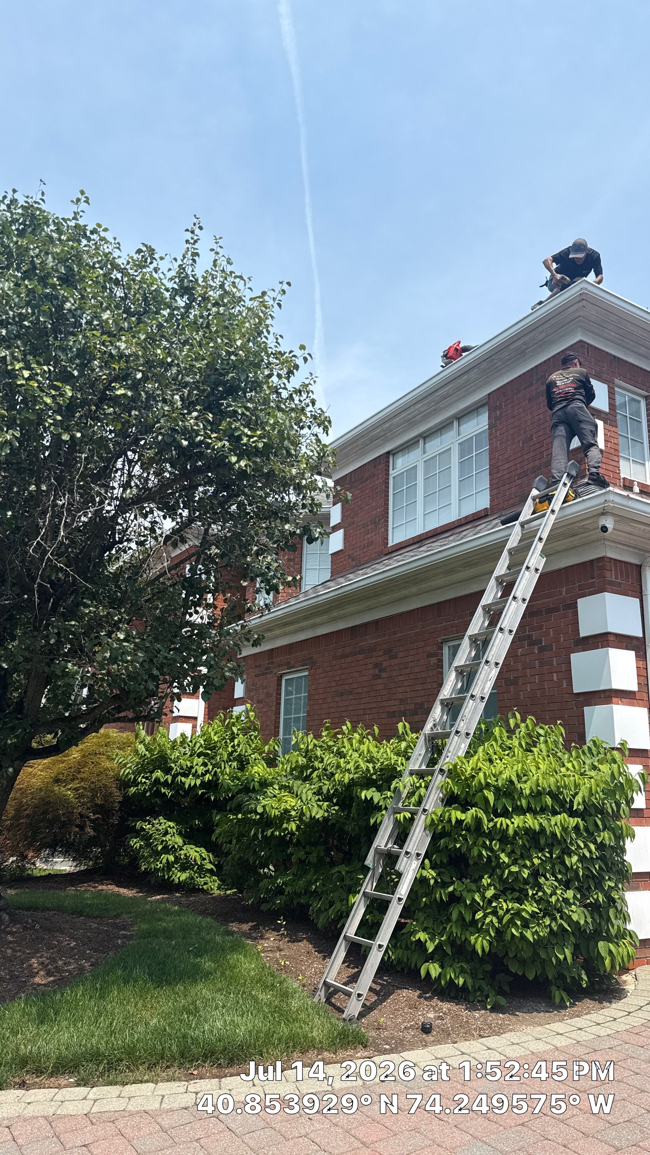 Soffit and Fascia Board Repair, Seamless Gutter Install Project in North Caldwell, New Jersey by NJ Home Maintenance Services